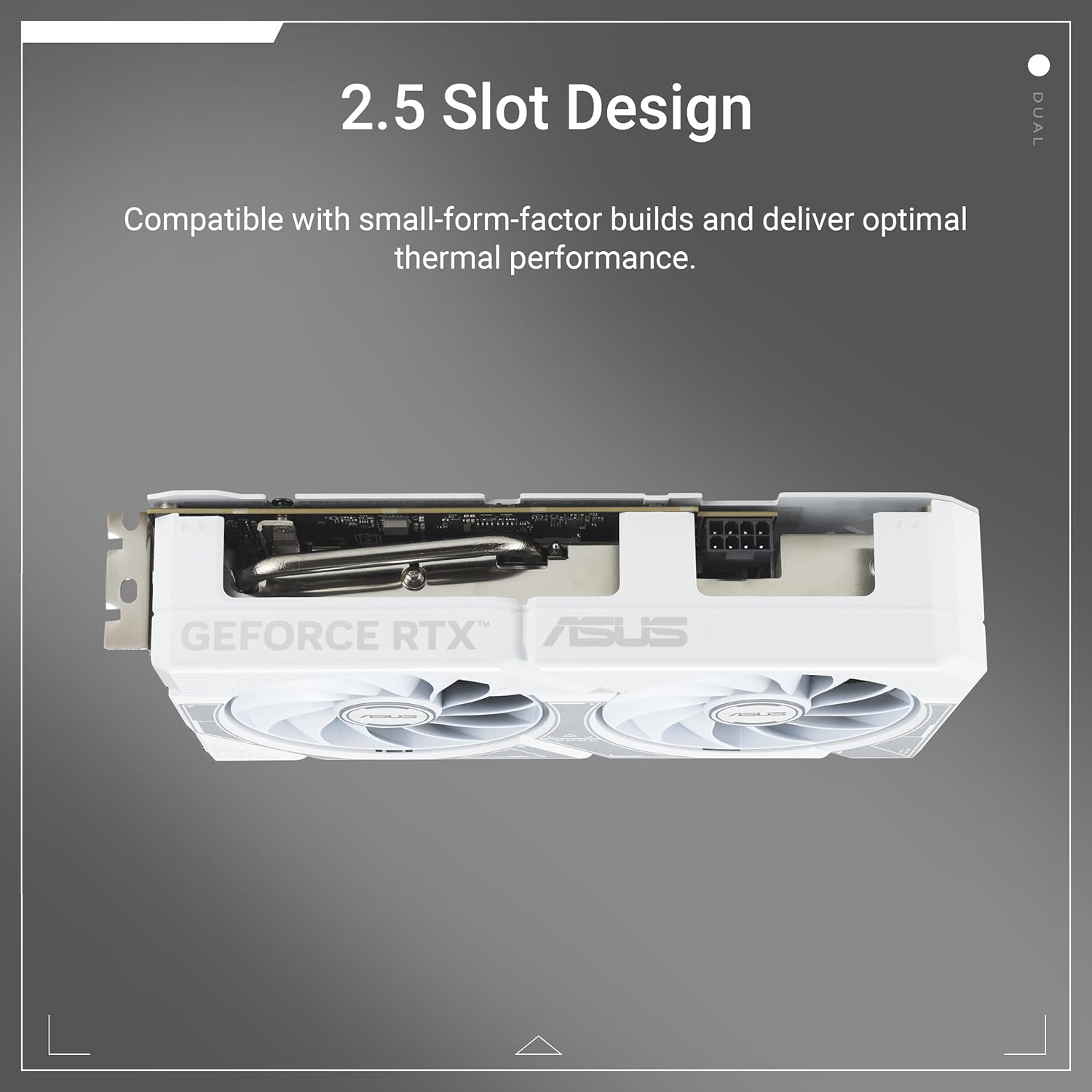 ASUS Dual GeForce RTX 5060 Ti, Nvidia, Graphics Card - 16GB GDDR7 White OC Edition (PCIe 5.0, DLSS 4, HDMI 2.1b, DisplayPort 2.1b, 2.5-Slot, Axial-tech Fan, 0dB Technology, and More)