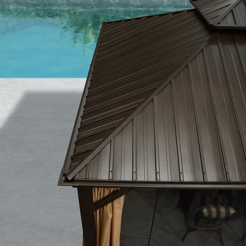 16 Ft. W x 12 FT. D Aluminum Patio Gazebo