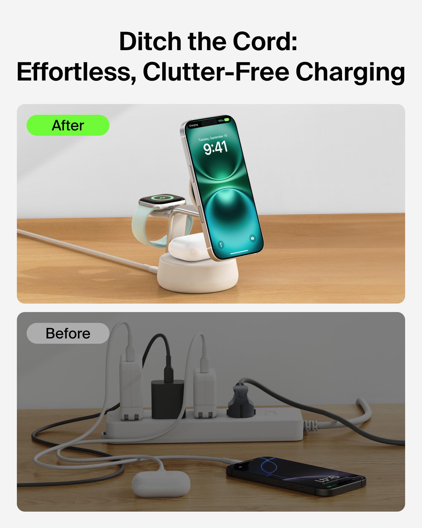 BELKIN MagSafe 3-in-1 Charging Station with Cooling Fan