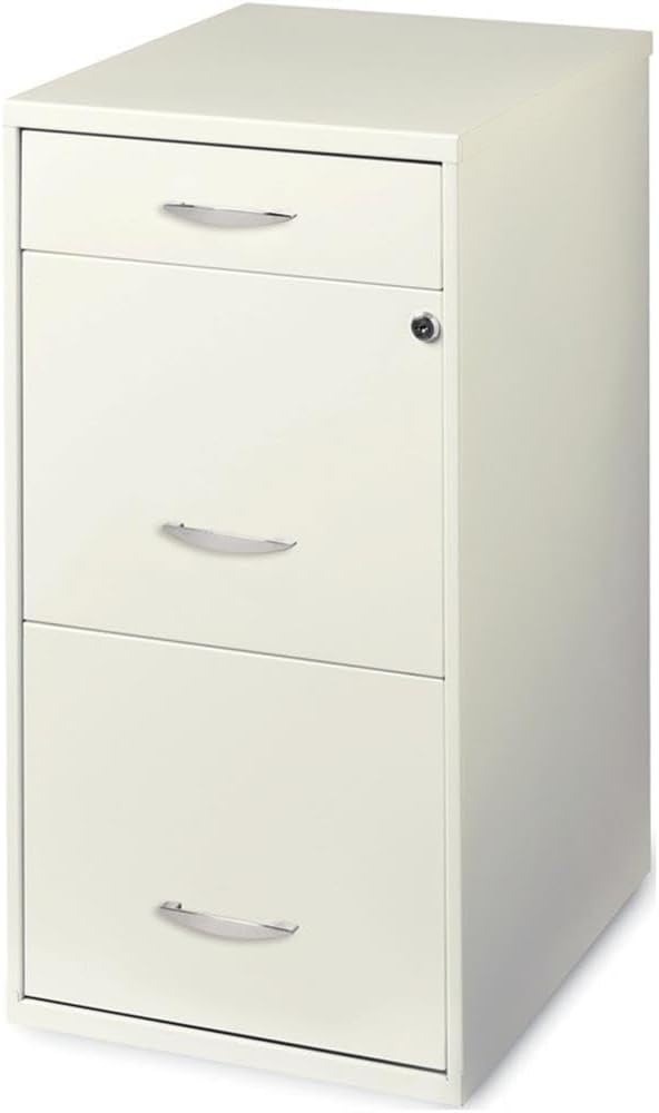 Scranton & Co 3-Drawer Metal Filing Cabinet, 27.32