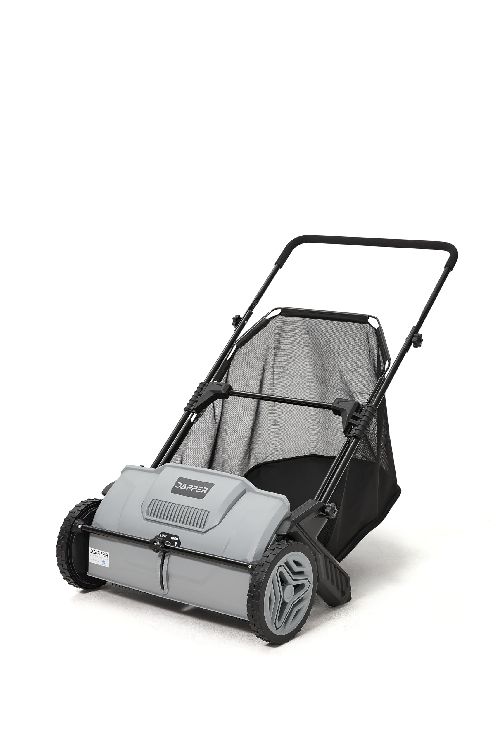 DAPPER SUPPLY 21-Inch Push Lawn Sweeper with 3.5 cu. ft. Hopper