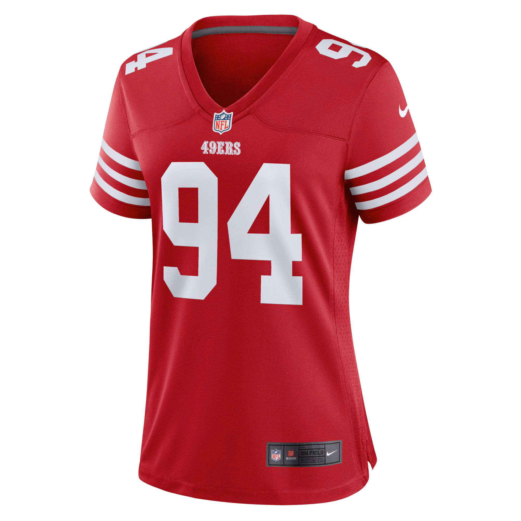 Yetur Gross-Matos San Francisco 49ers Nike Women's Team Game Jersey -  Scarlet