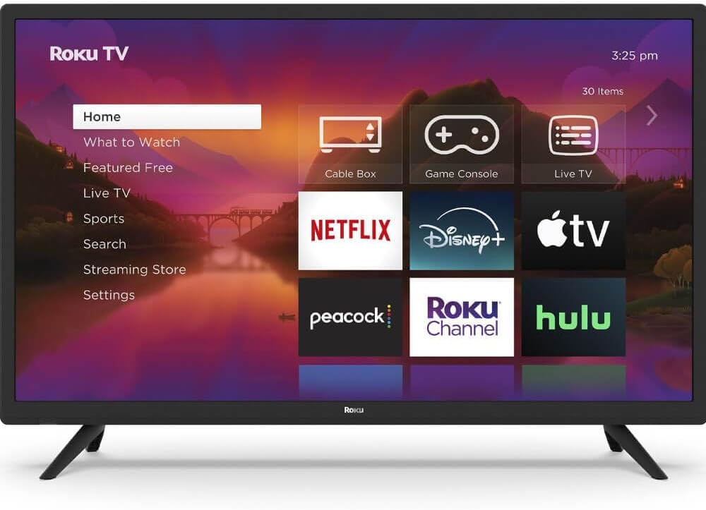 Roku 32-inch Select Series Full HD Smart TV Bundle 1080p LED Display, Dolby Audio, Works with Alexa, Voice Remote, Bluetooth Mode, w/AUX HDMI Cable, CPS 1-Year Protection Plan+Streaming kit (Renewed)