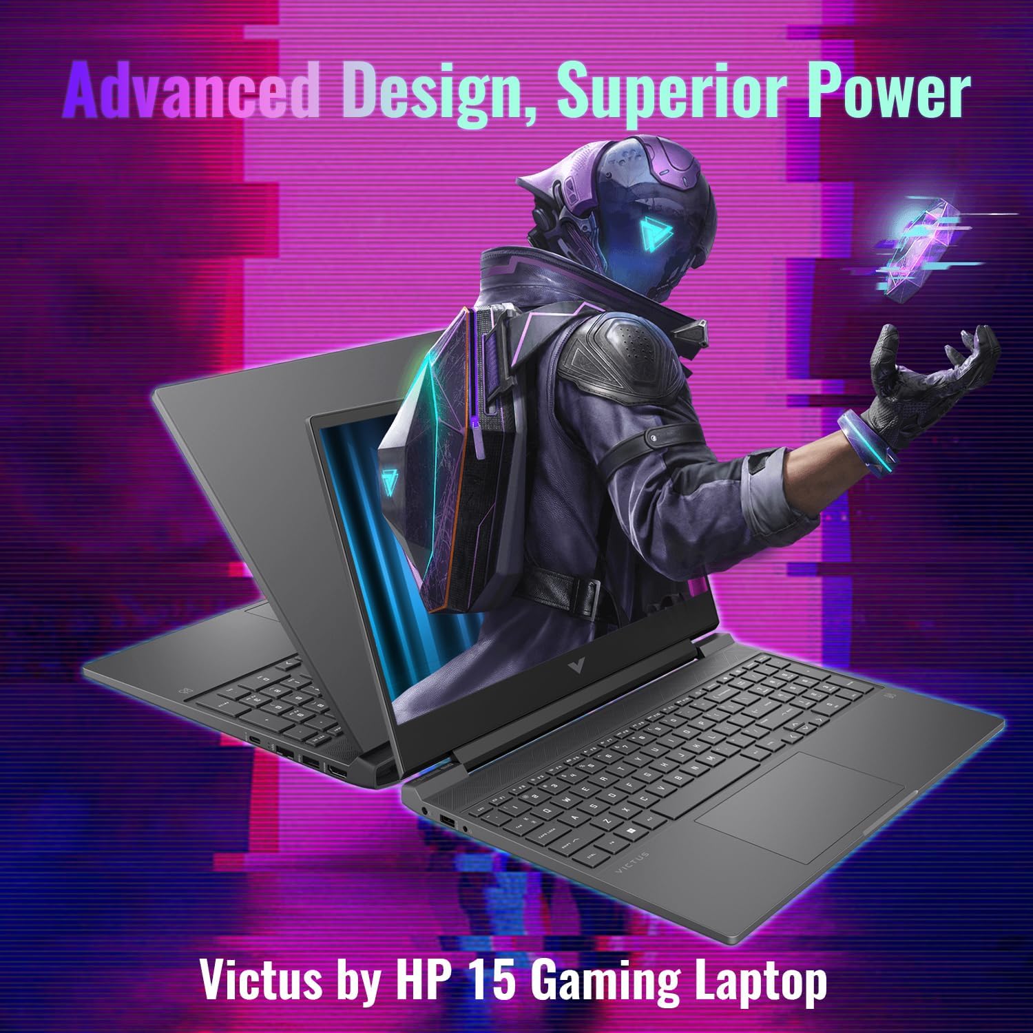 HP Victus 15 Intel i5-13420H (Beats Intel i7-12650H), NVIDIA RTX 4050 Gaming Laptop, 15.6 FHD 144Hz IPS, 16GB RAM, 1TB SSD, Wi-Fi 6, Backlit KB, Win11 Home, Bundle with PCO Notebook Folding Radiator