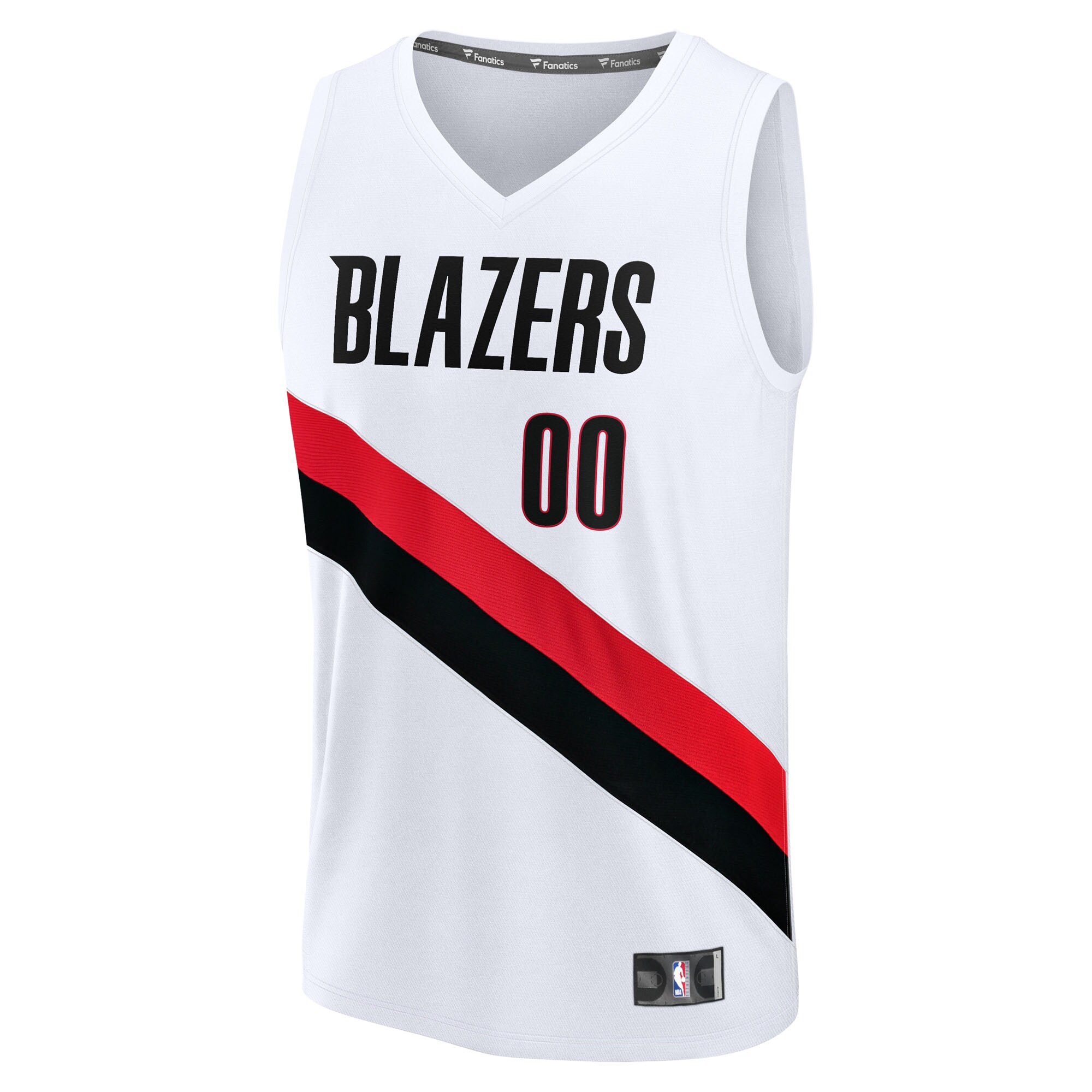 Portland Trail Blazers Fanatics Fast Break Replica Custom Jersey - Association Edition - White