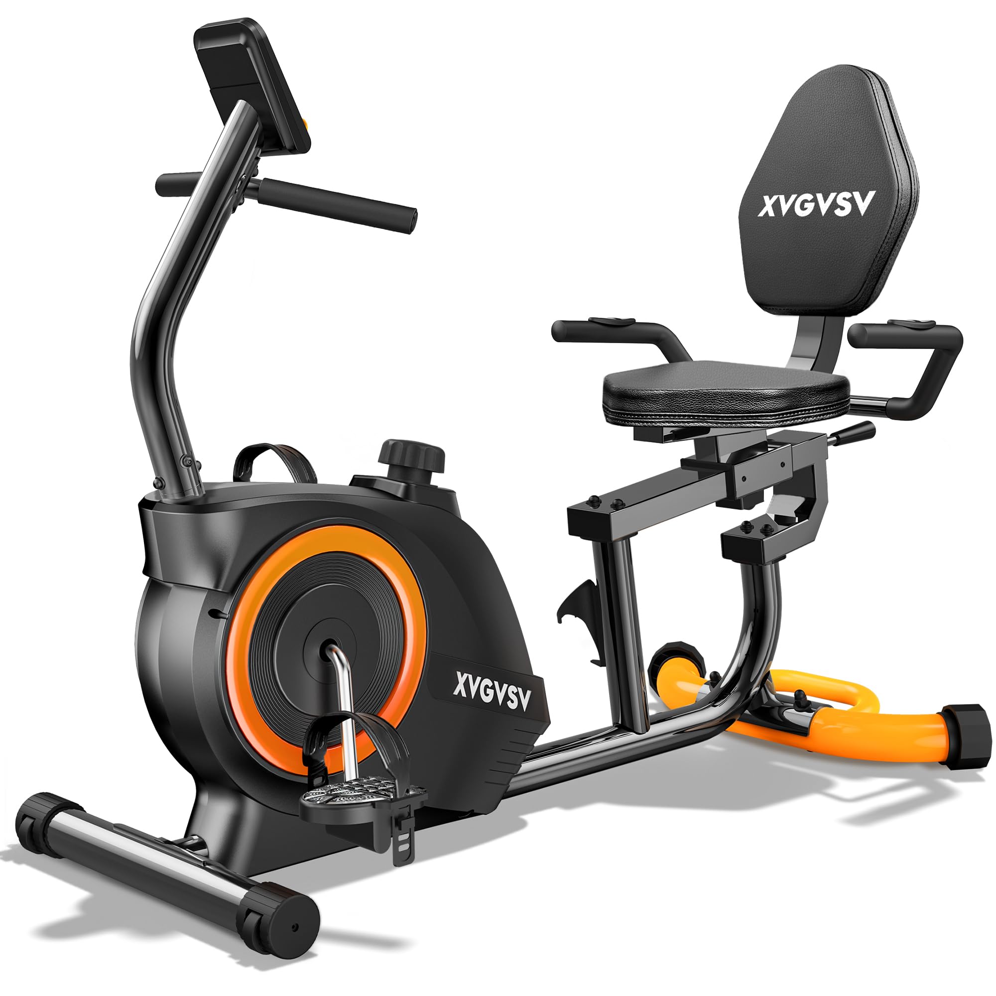 XVGVSV Recumbent Exercise Bike for Home Use with LCD Display