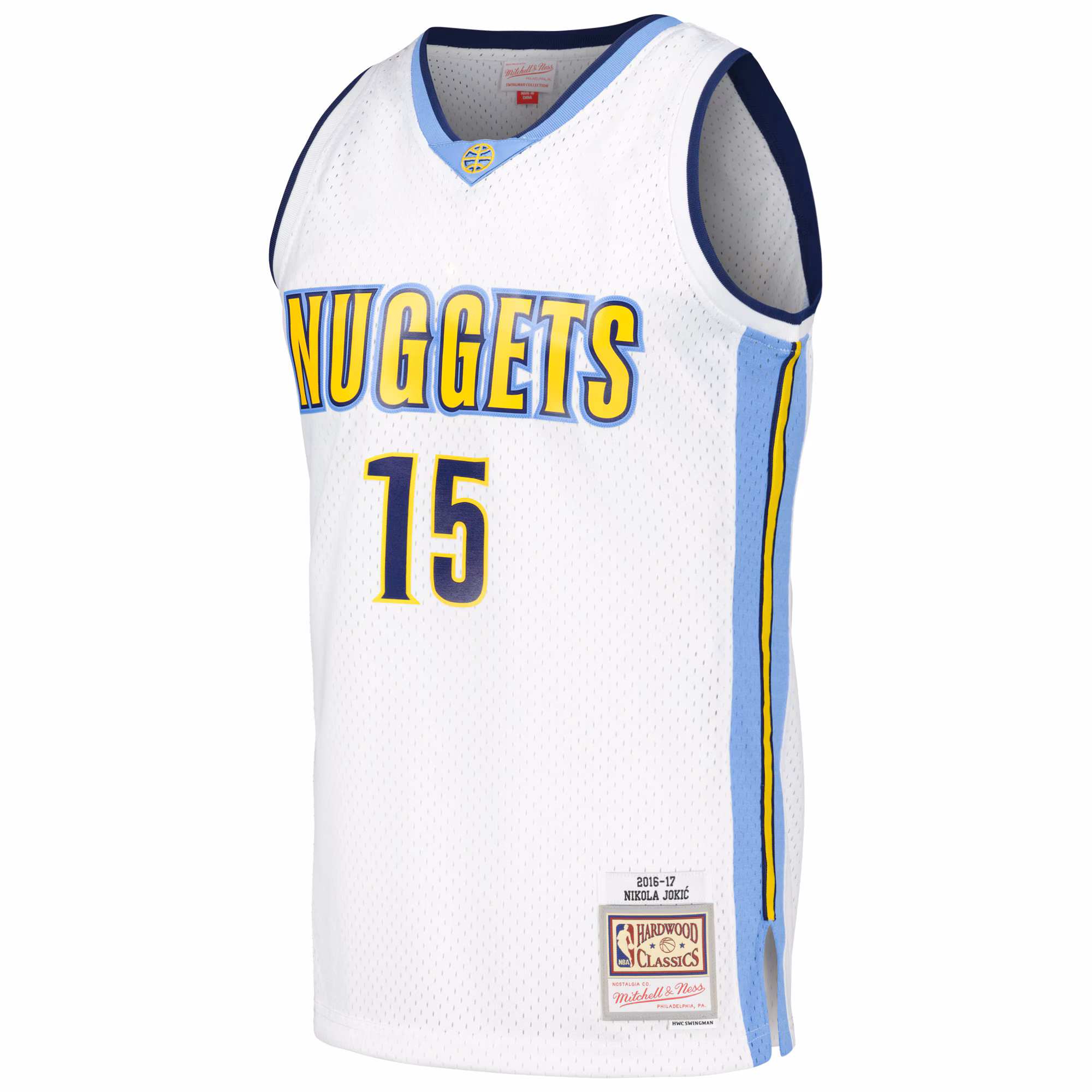 Nikola Jokic Denver Nuggets Mitchell & Ness 2016/17 Throwback Swingman Jersey - White