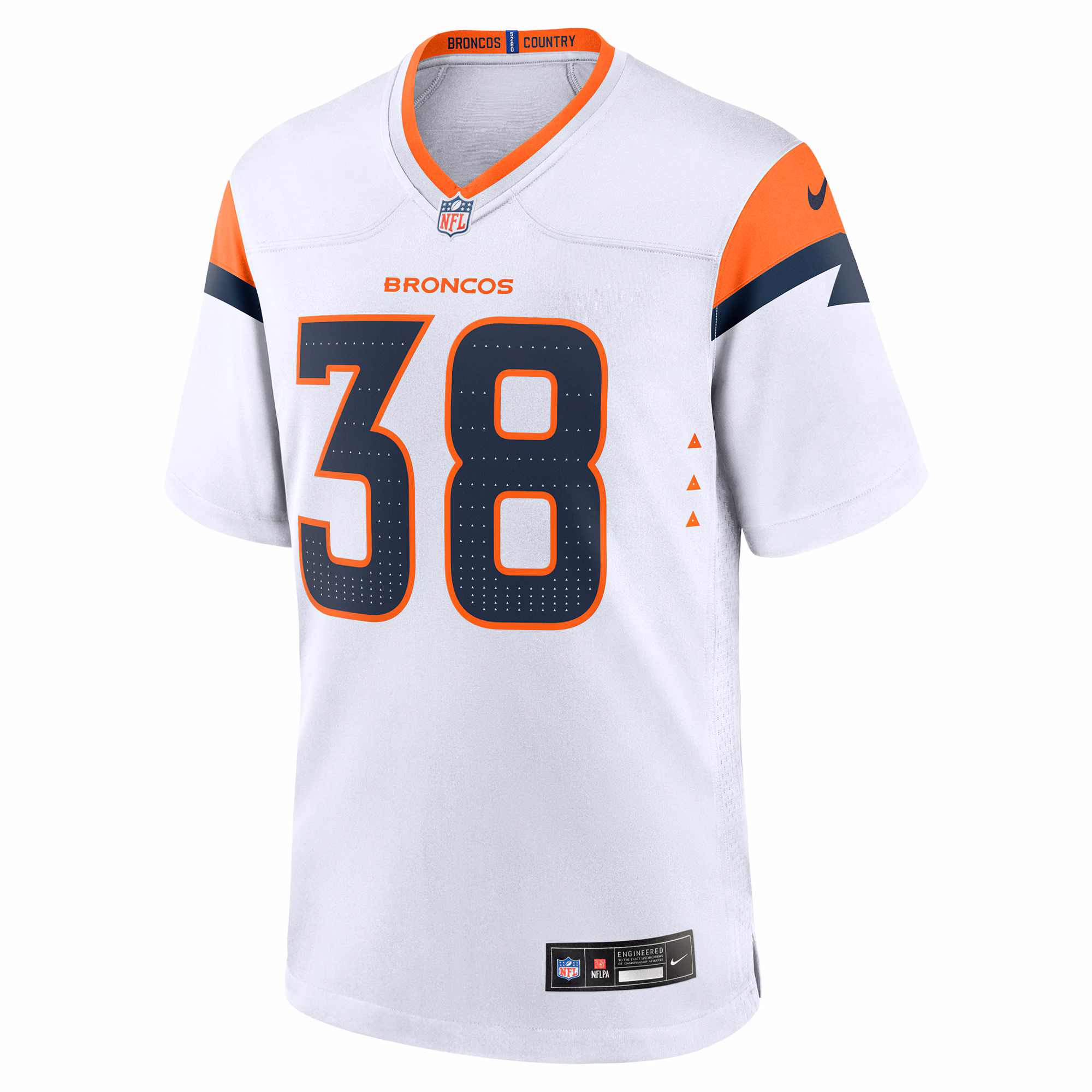 Jaleel McLaughlin Denver Broncos Nike Game Jersey -  White