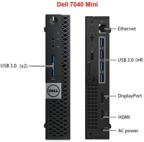 Dell Optiplex 7050 Micro Desktop PC, Intel Core i7-6700T, 32GB RAM, 1TB SSD, WiFi, Win 11 Pro (Renewed)