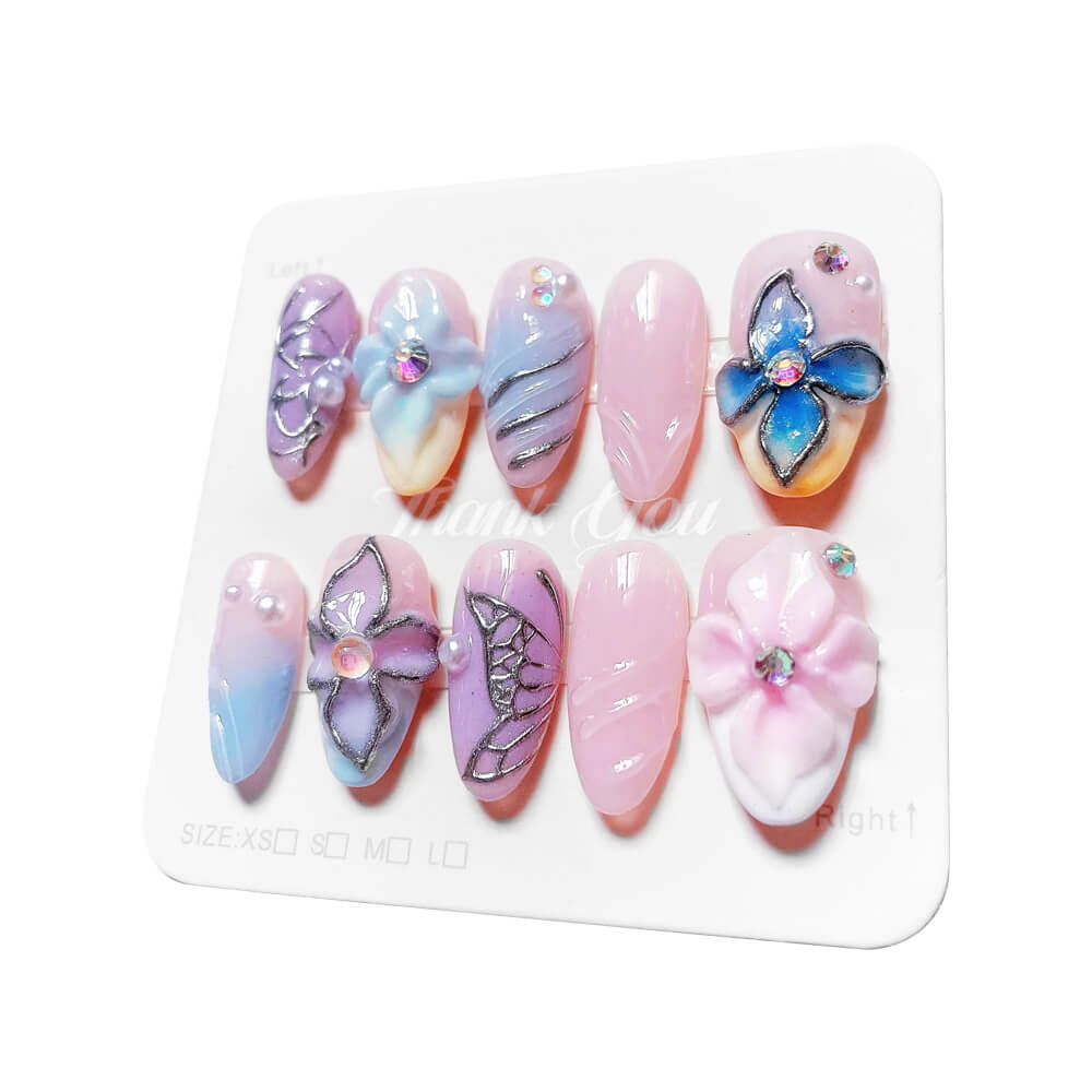 Sweet Petals Press On NailsSweet Petals Press On Nails - SAYEGIRLS