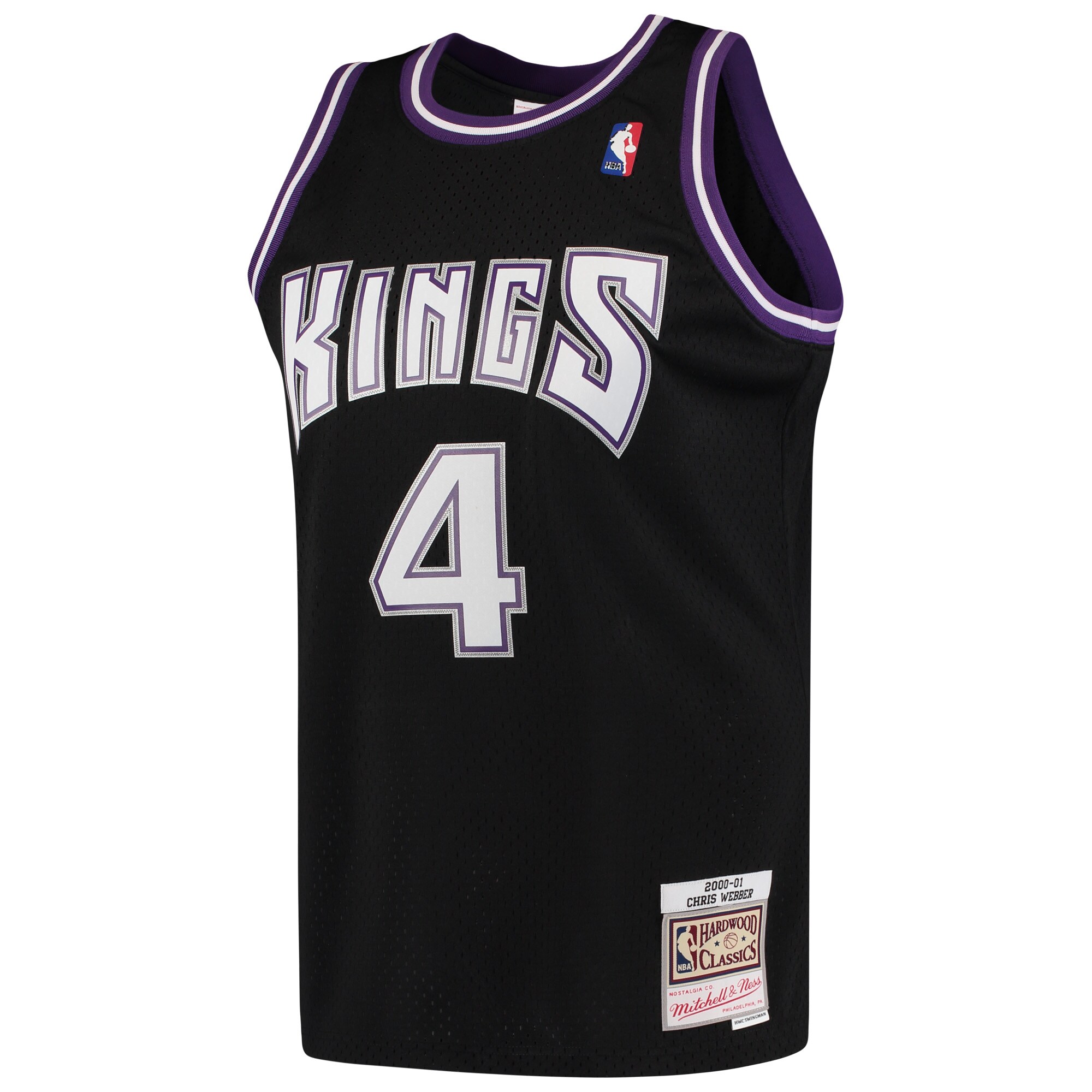 Chris Webber Sacramento Kings Mitchell & Ness 2000/01 Hardwood Classics Swingman Jersey - Black