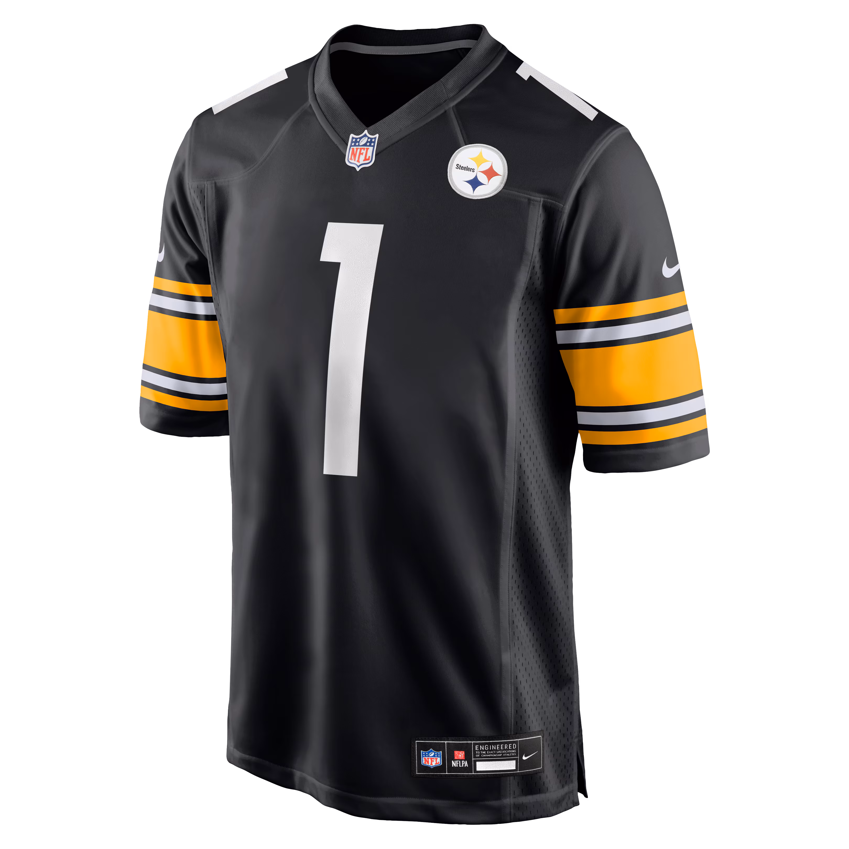 Number 1 Groom Pittsburgh Steelers Nike Game Jersey - Black