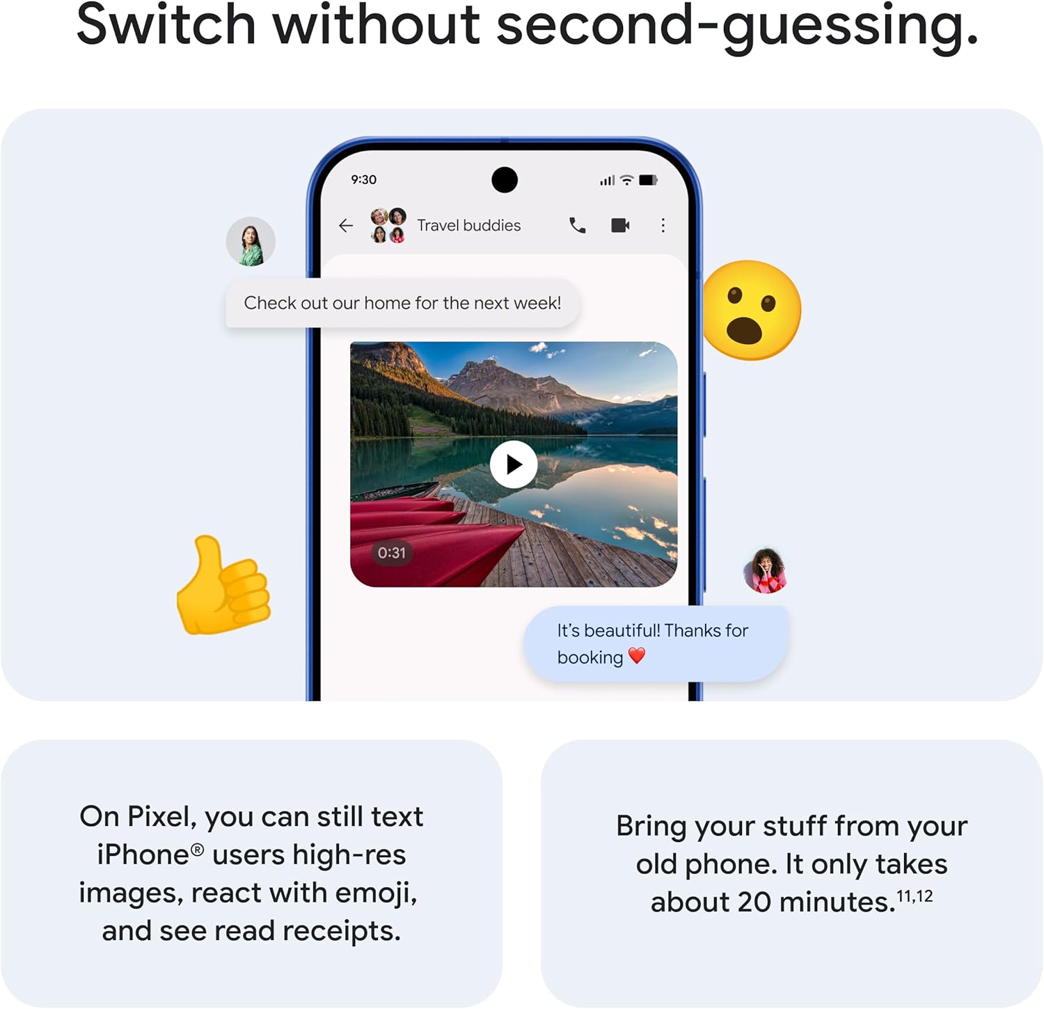 Google Pixel 10 - Unlocked Android Smartphone - Gemini AI Assistant - Advanced Triple Rear Camera, Fast-Charging 24+ Hour Battery, and 6.3