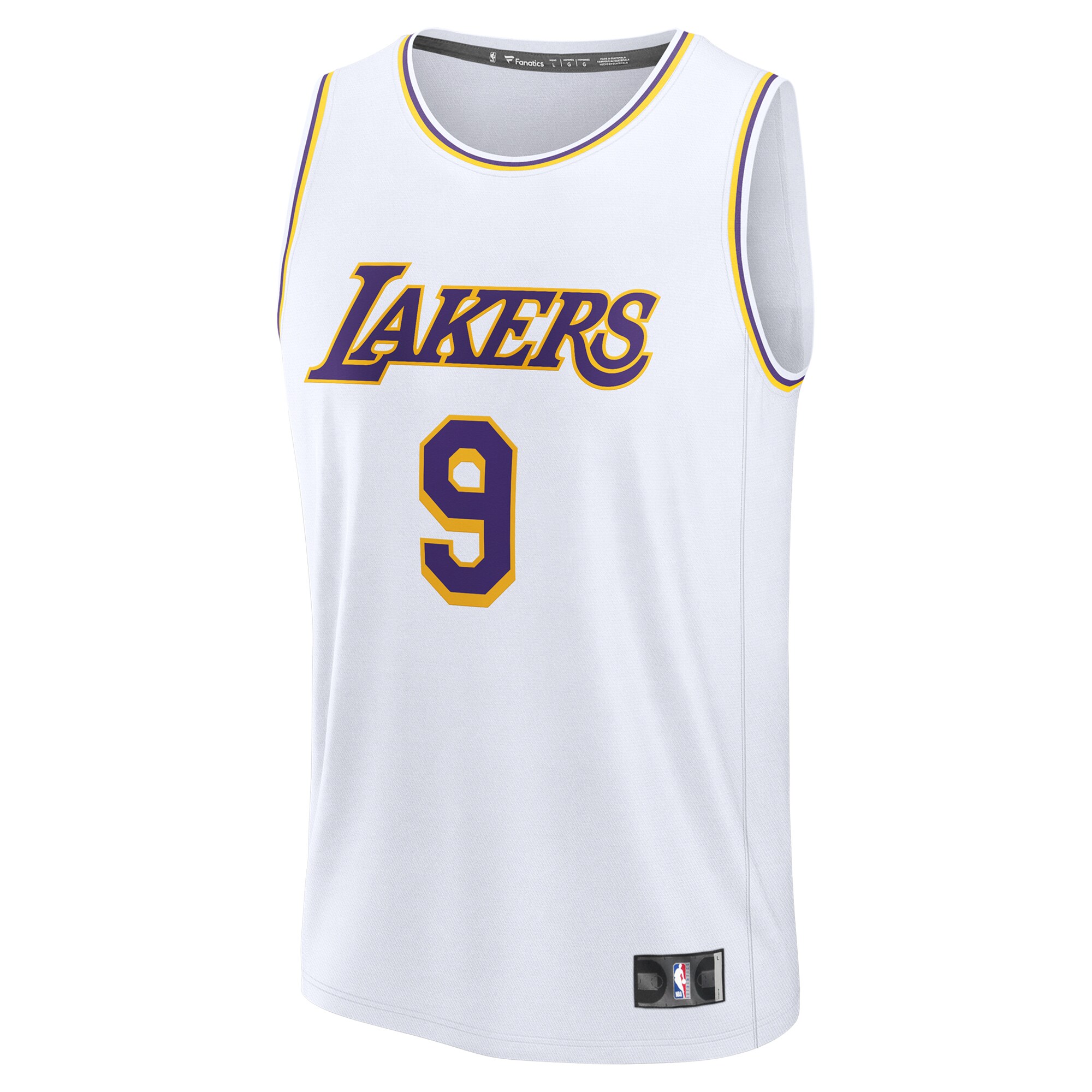 Bronny James Los Angeles Lakers Fanatics Fast Break Replica Player Jersey - Association Edition - White