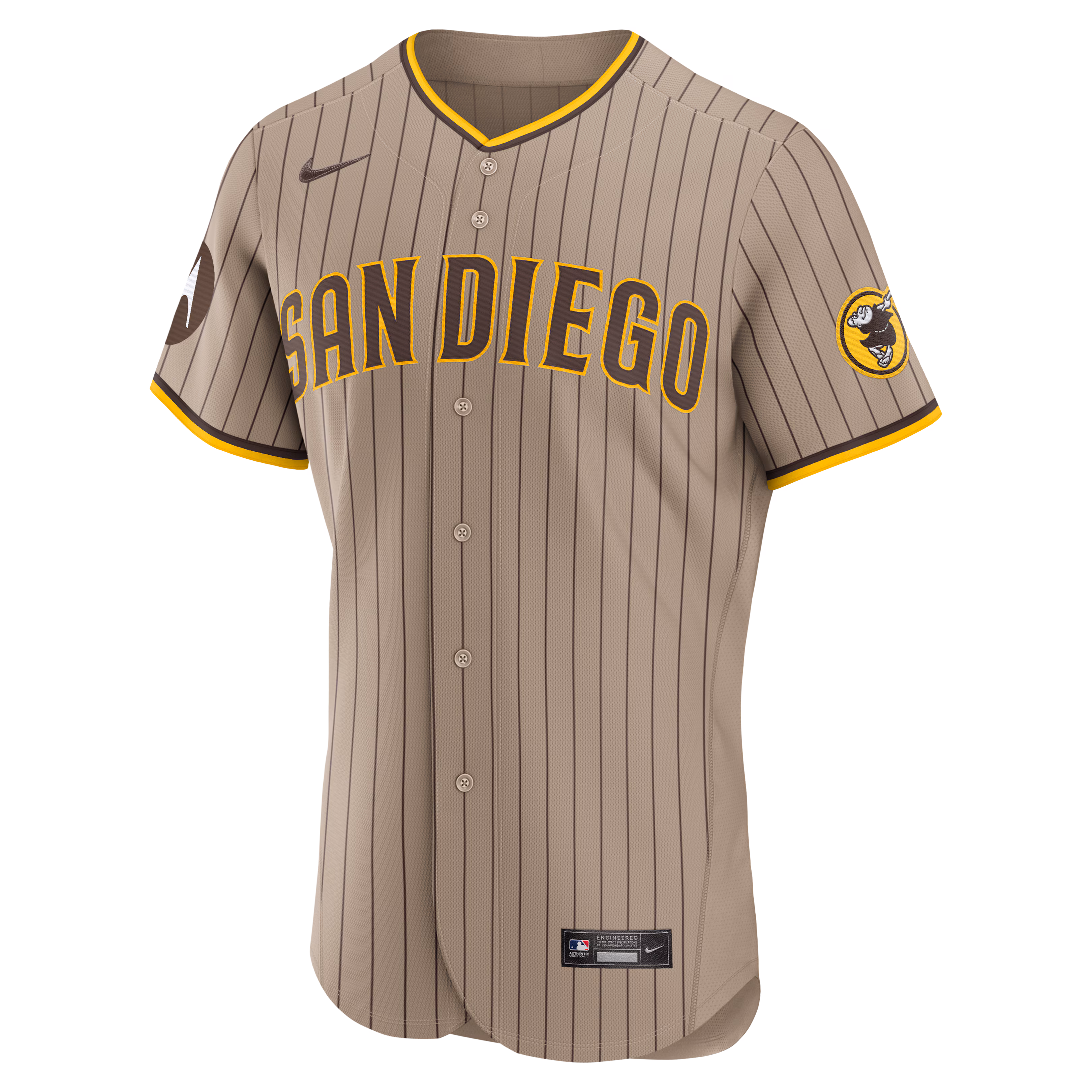 Fernando Tatis Jr. San Diego Padres Nike Alternate Authentic Sponsor Patch Jersey - Sand