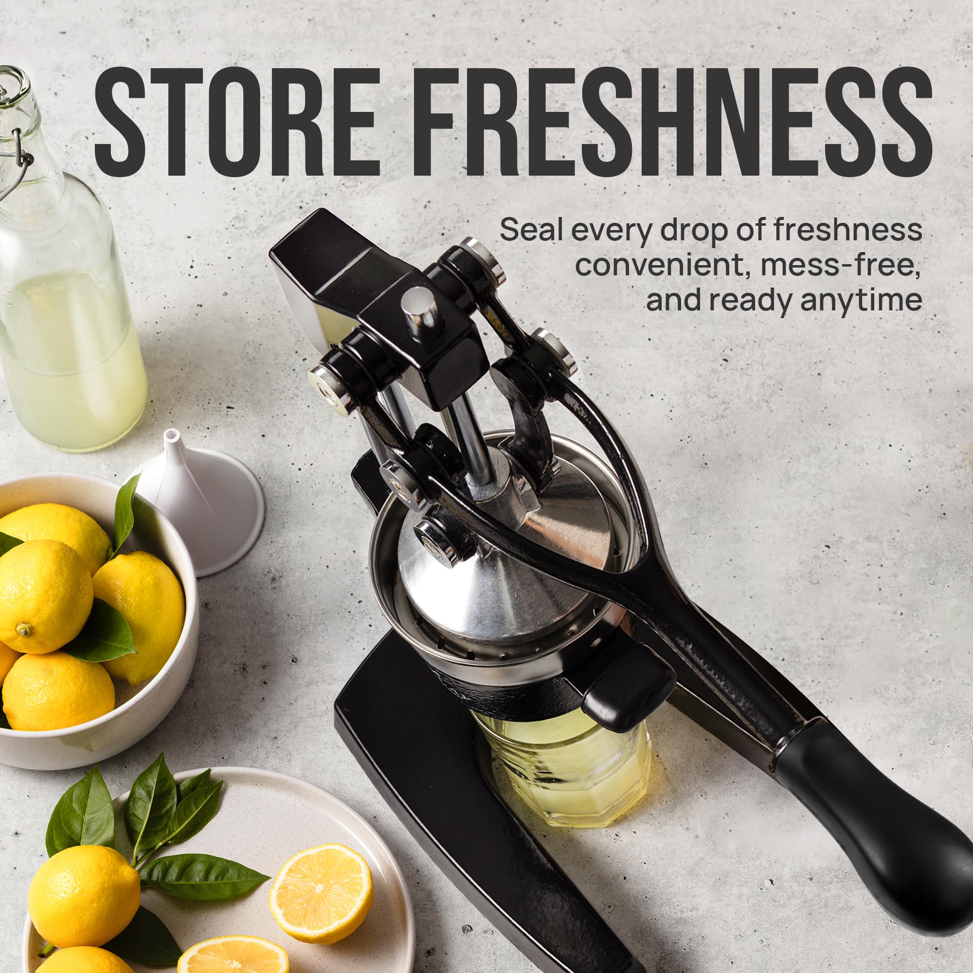 ZULAY KITCHEN Cast Iron Juicer - Heavy-Duty Manual Citrus Press