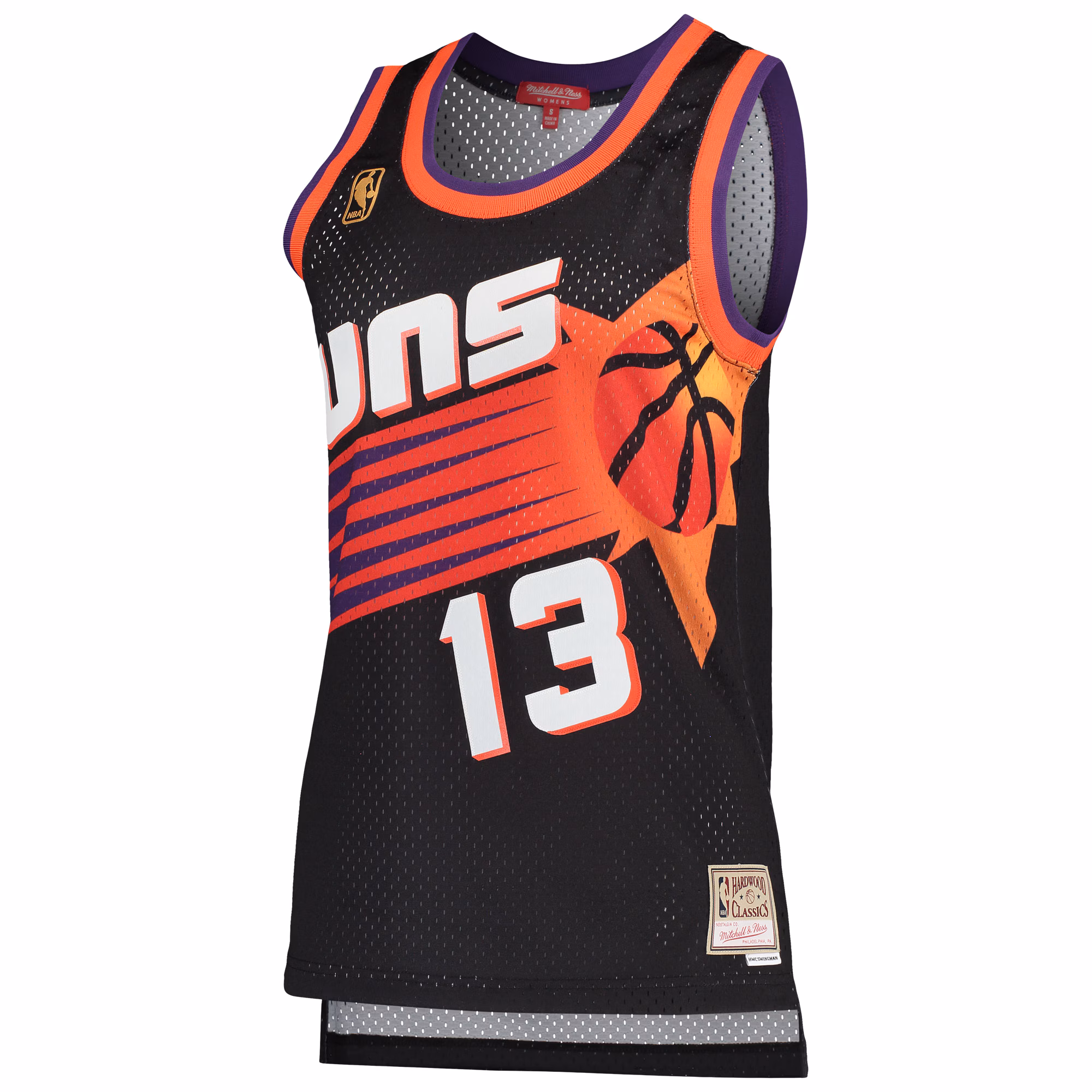 Steve Nash Phoenix Suns Mitchell & Ness Women's  Hardwood Classics Swingman Jersey - Black