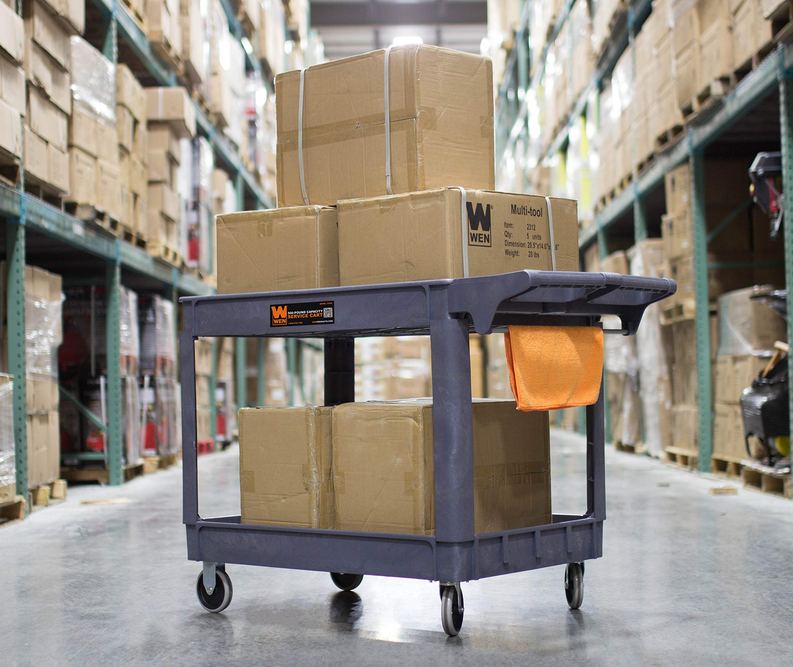 WEN 500-Pound Extra Wide Utility Cart - 46