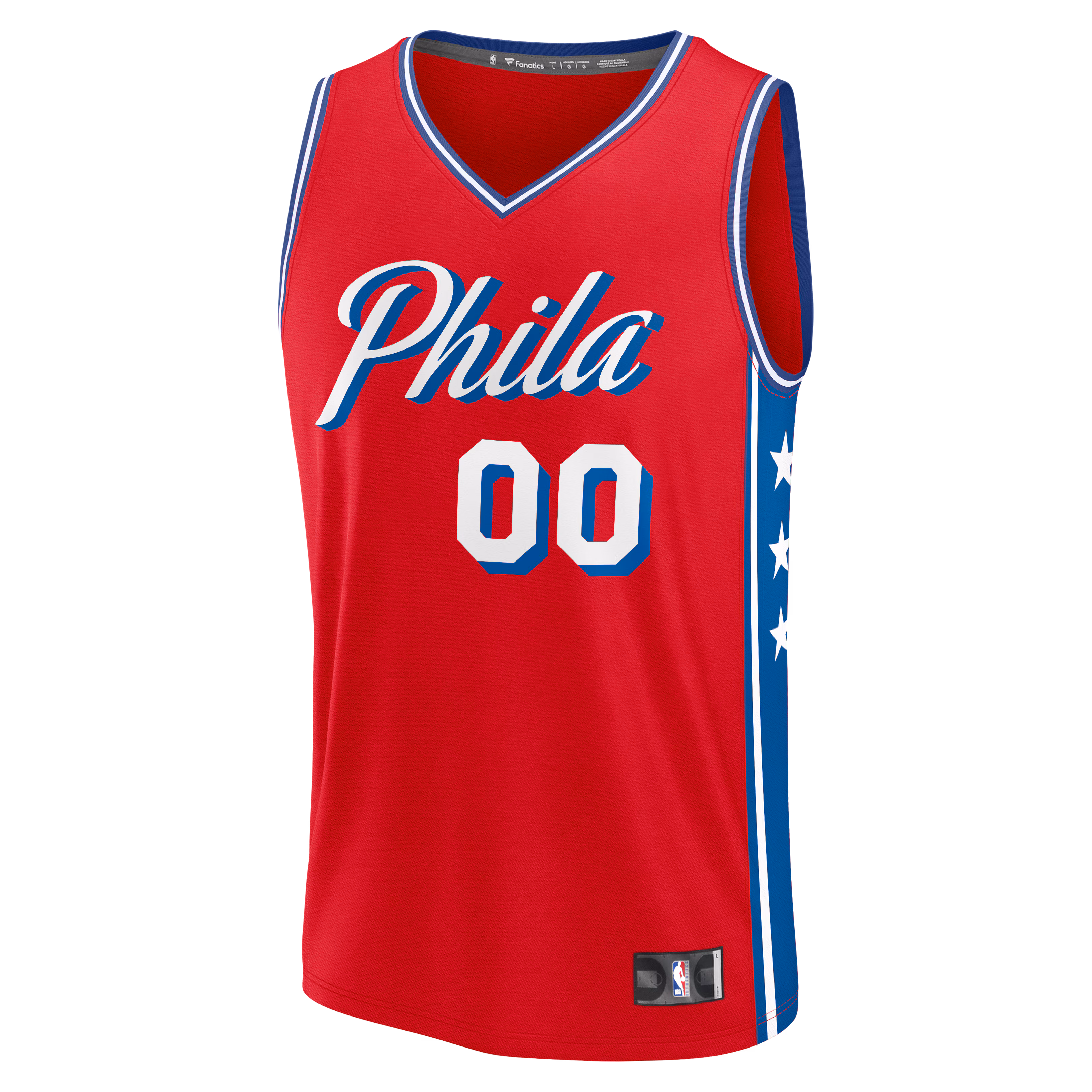 Philadelphia 76ers Fanatics Fast Break Custom Jersey - Icon Edition - Red