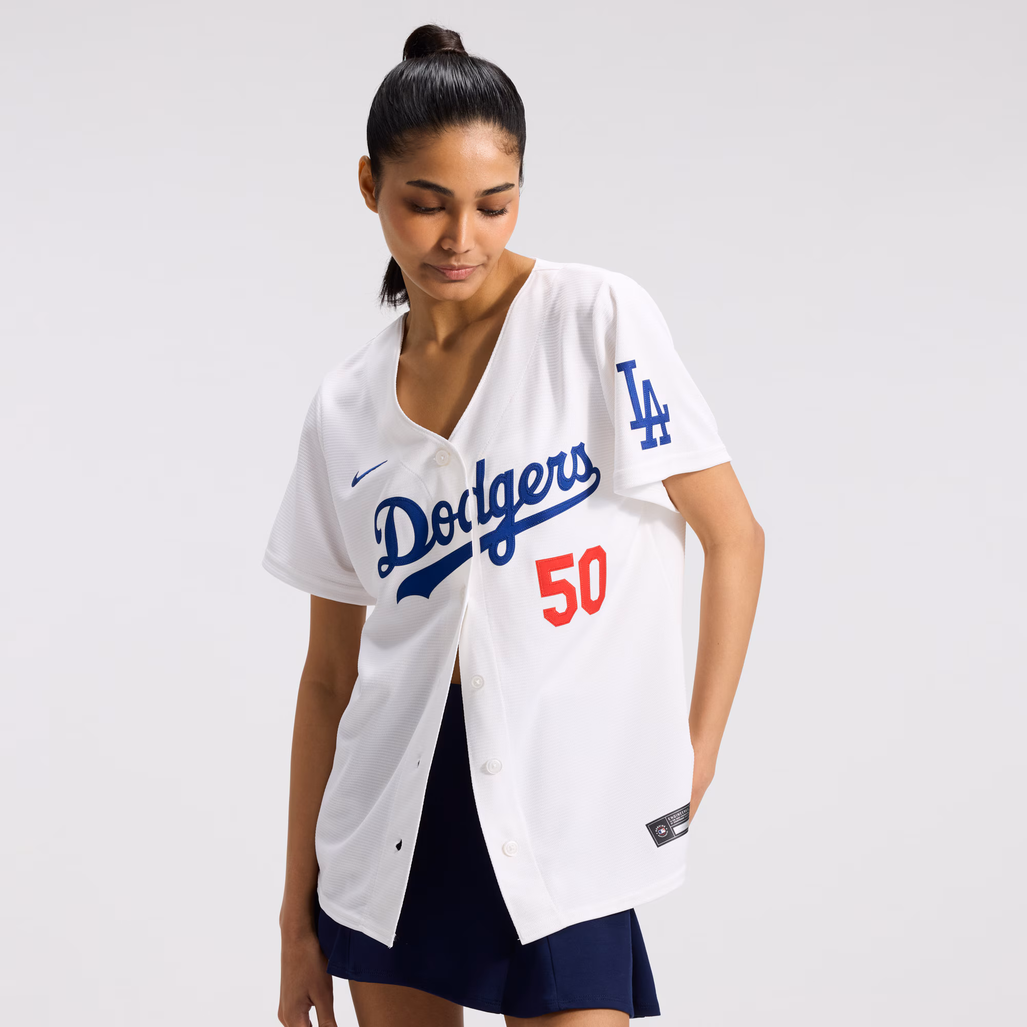 Mookie Betts Los Angeles Dodgers Nike Women's Home Stadium Jersey - White