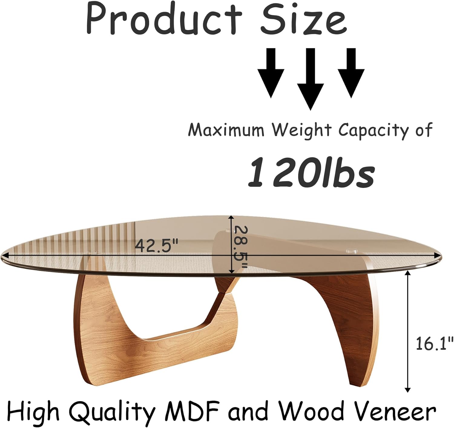 Honyee Morden Coffee Table, 42.5