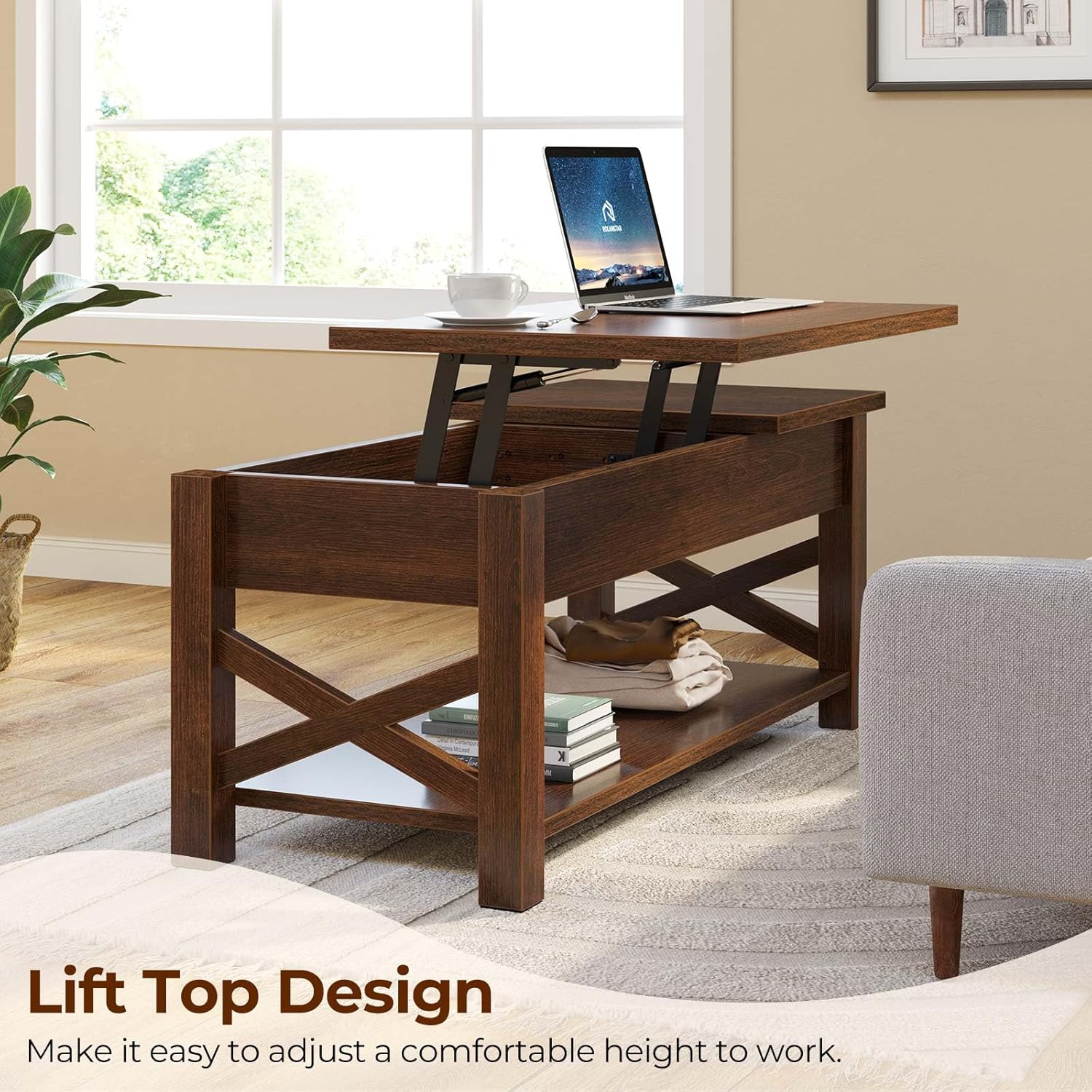 Rolanstar Coffee Table, 47.2