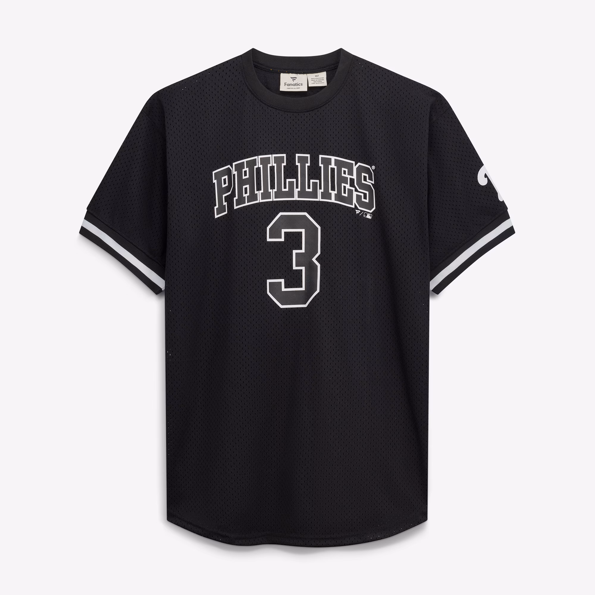Bryce Harper Philadelphia Phillies Fanatics Big & Tall Heavyweight Mesh Jersey - Black/White