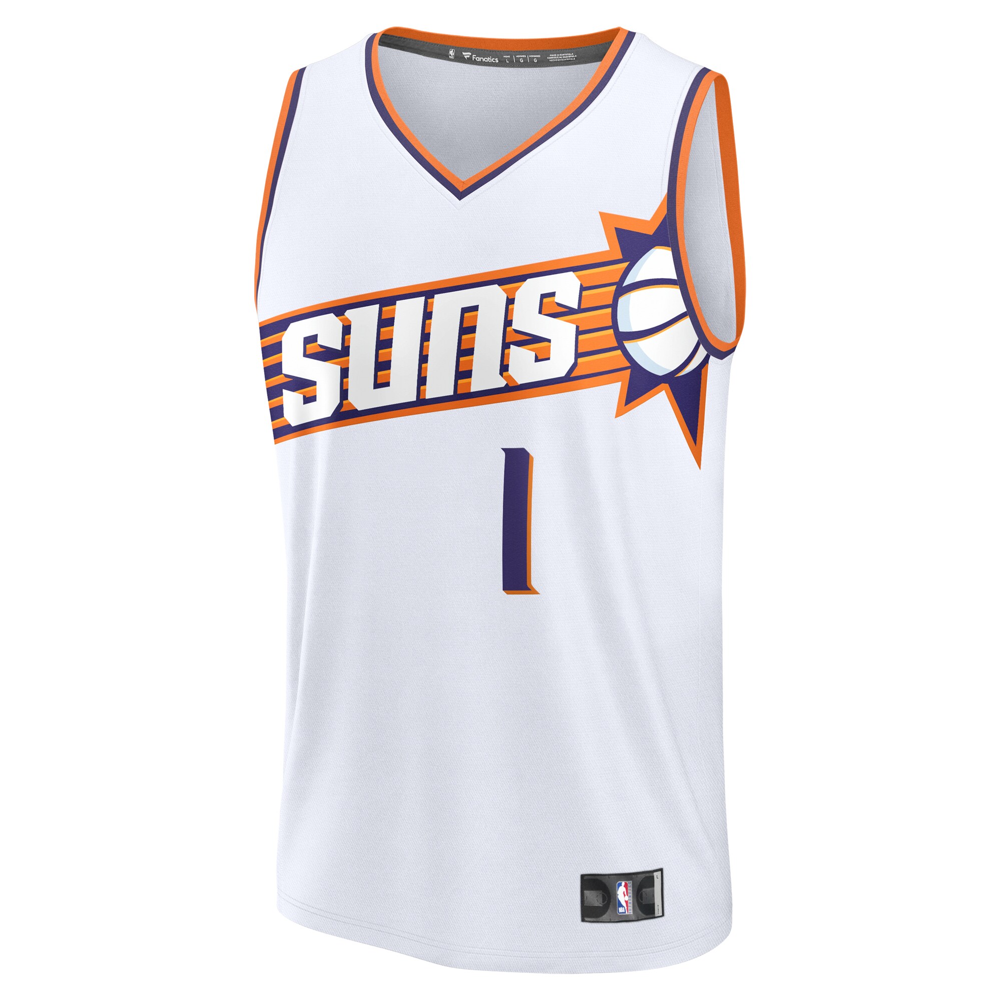 Devin Booker Phoenix Suns Fanatics Fast Break Replica Player Jersey - Association Edition - White
