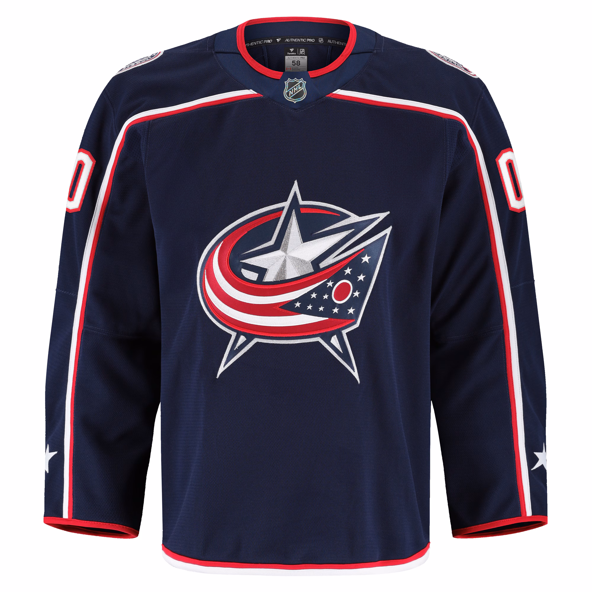 Columbus Blue Jackets Fanatics Home Authentic Pro Custom Jersey - Navy
