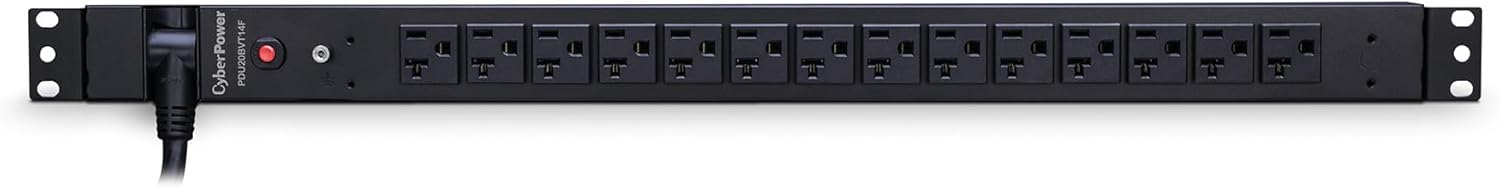 CyberPower PDU20BVT14F Basic PDU, 100-125V/20A, 14 Outlets, 0U Rackmount