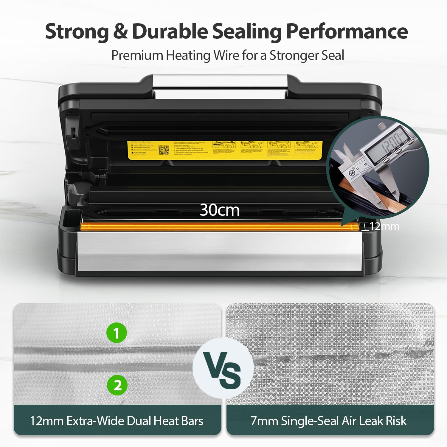BEELICIOUS PRO 95kPa Vacuum Sealer Machine with AquaLock Technology
