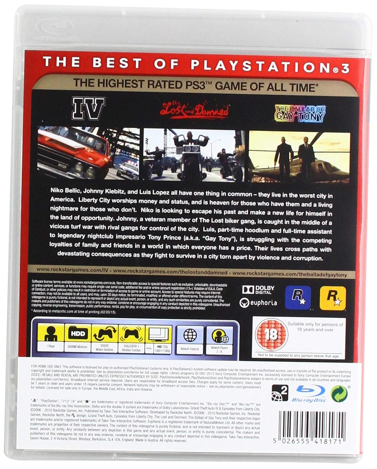 Grand Theft Auto IV Complete Edition (PS3)