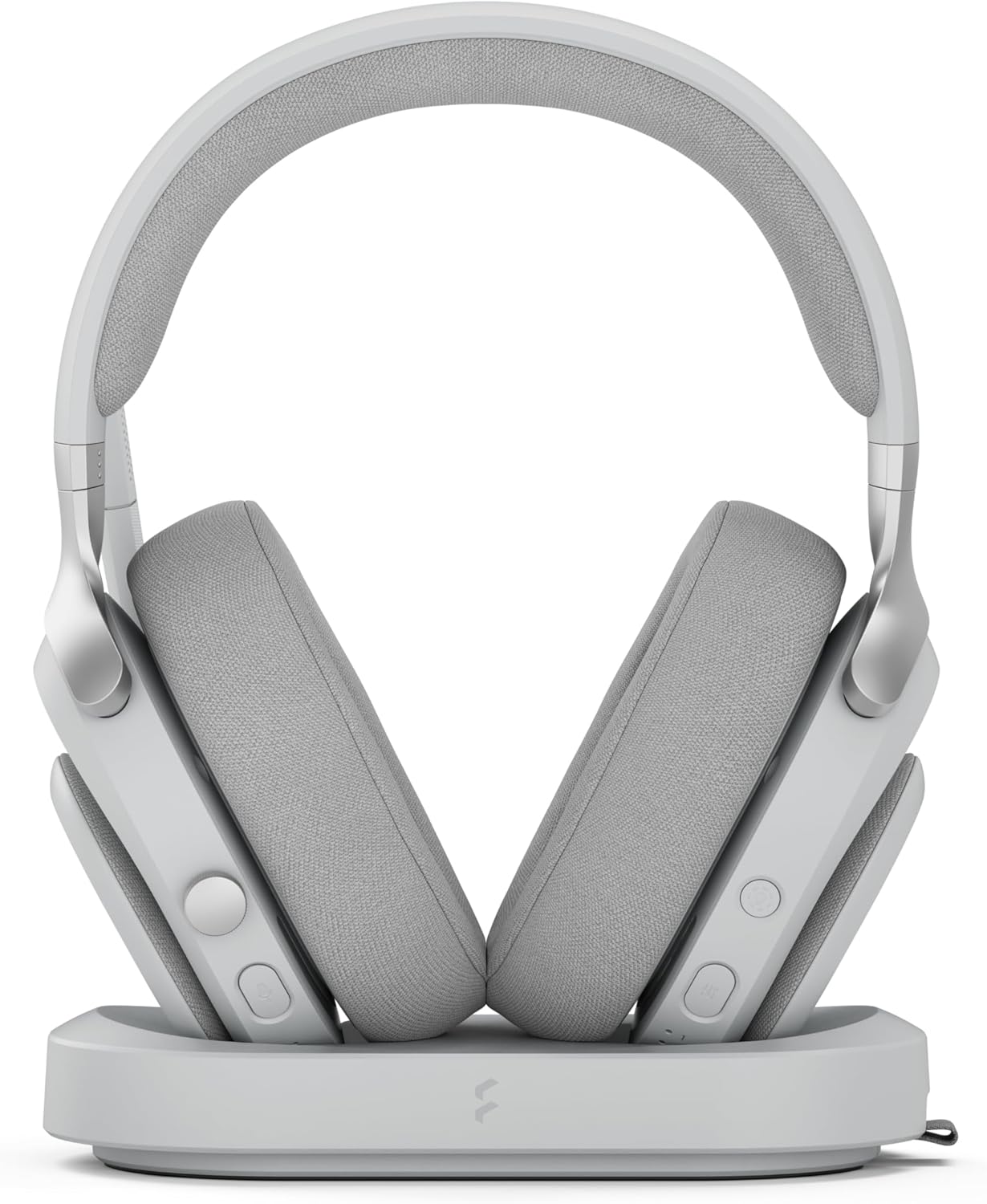 Fractal Design Scape Light - Wireless PC Gaming Headset - Detachable Flip-to-Mute Microphone with Noise Cancellation - Battery Life Up to 40 Hours - Configurable Ambient Lighting - Gray