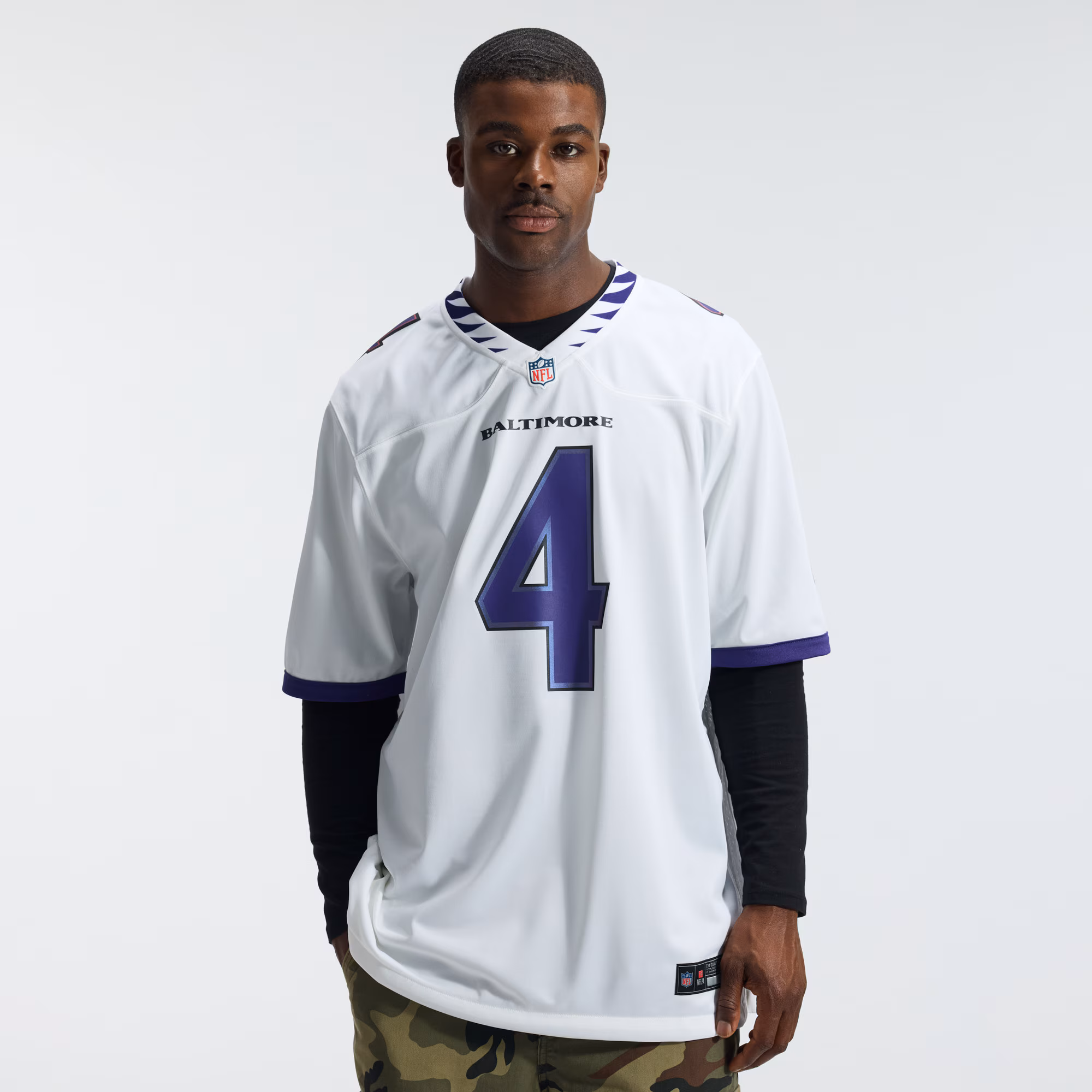 Zay Flowers Baltimore Ravens Nike Game Jersey - White