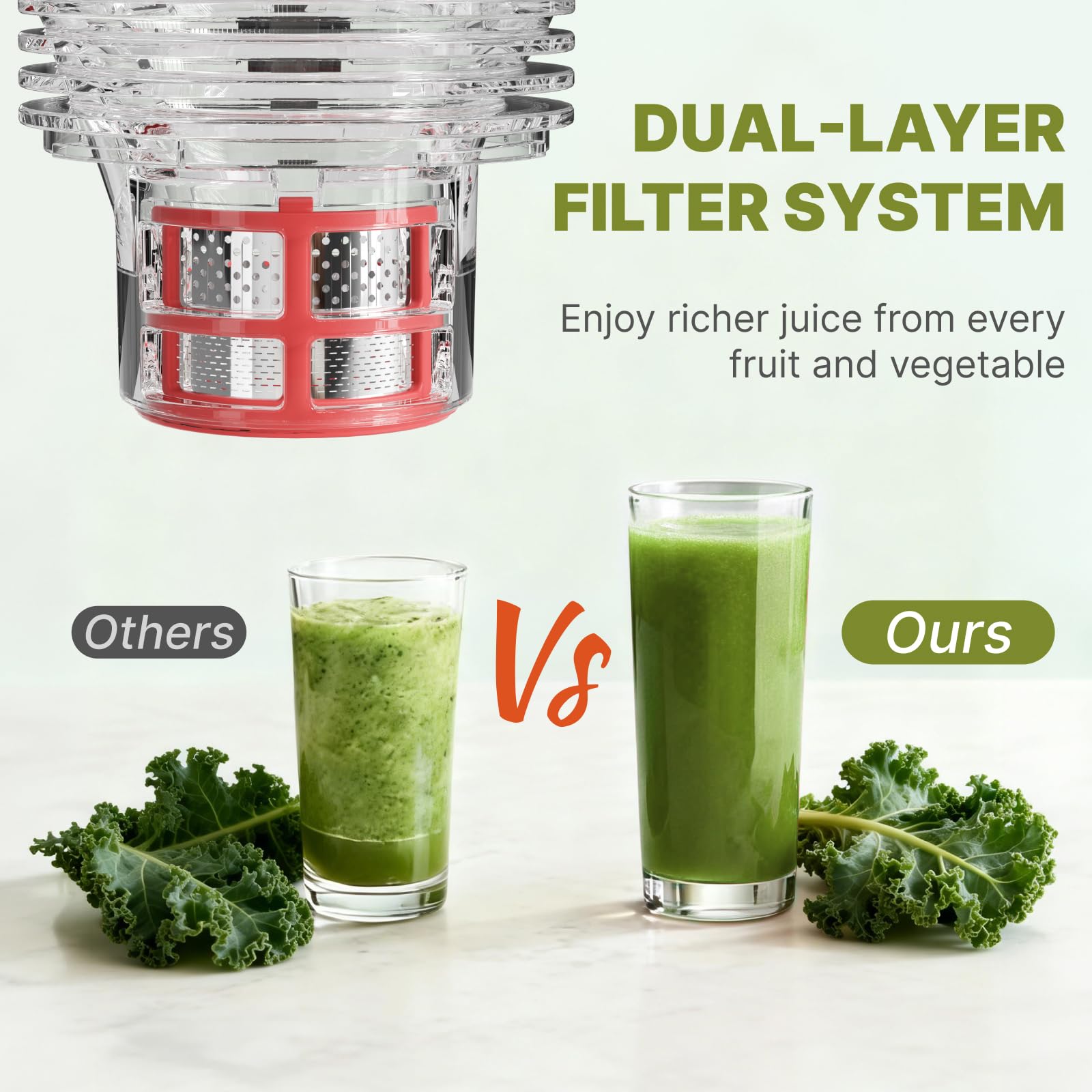 YOYDS Cold Press Juicer with 5.5