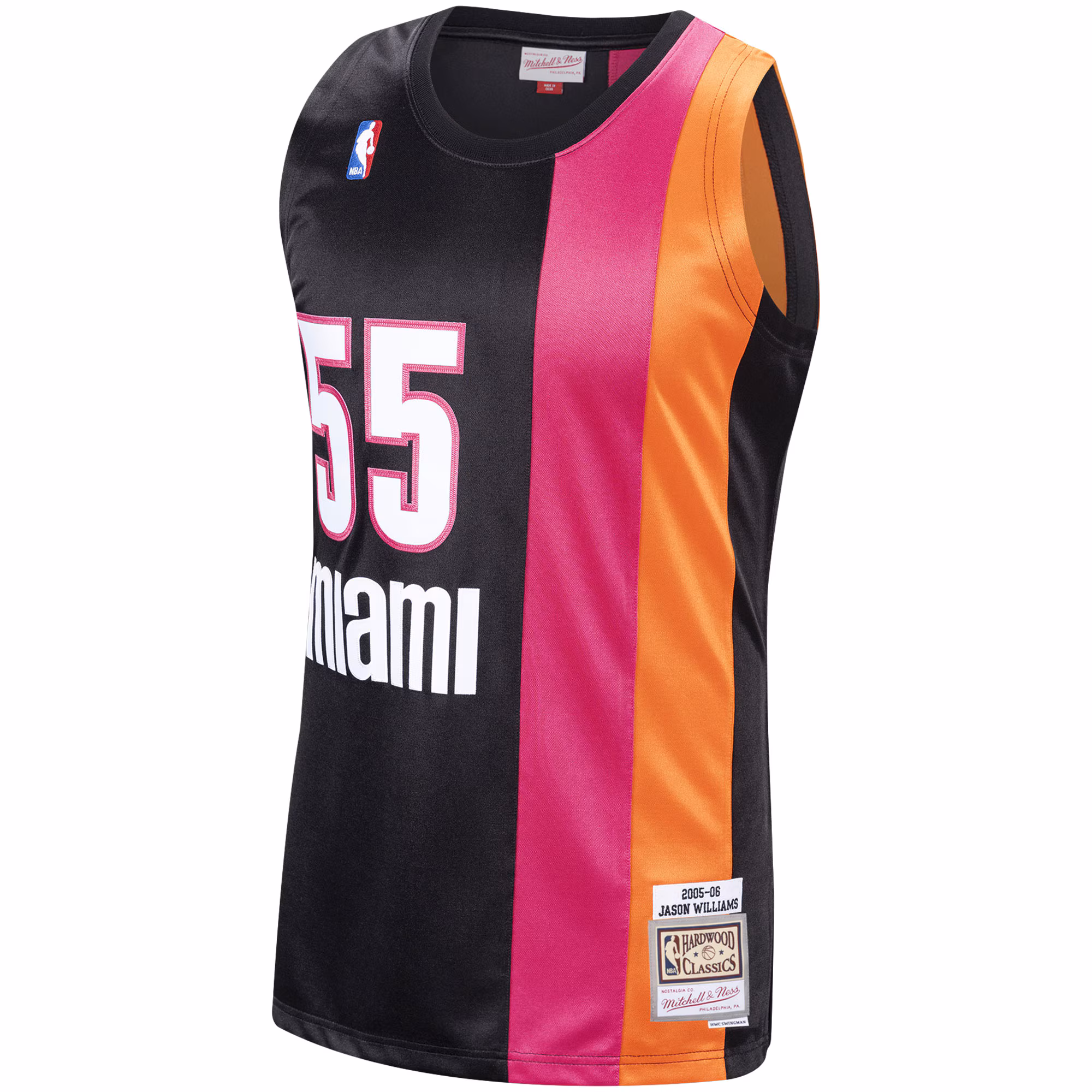 Jason Williams Miami Heat Mitchell & Ness 2005/06 Hardwood Classics Swingman Jersey - Black