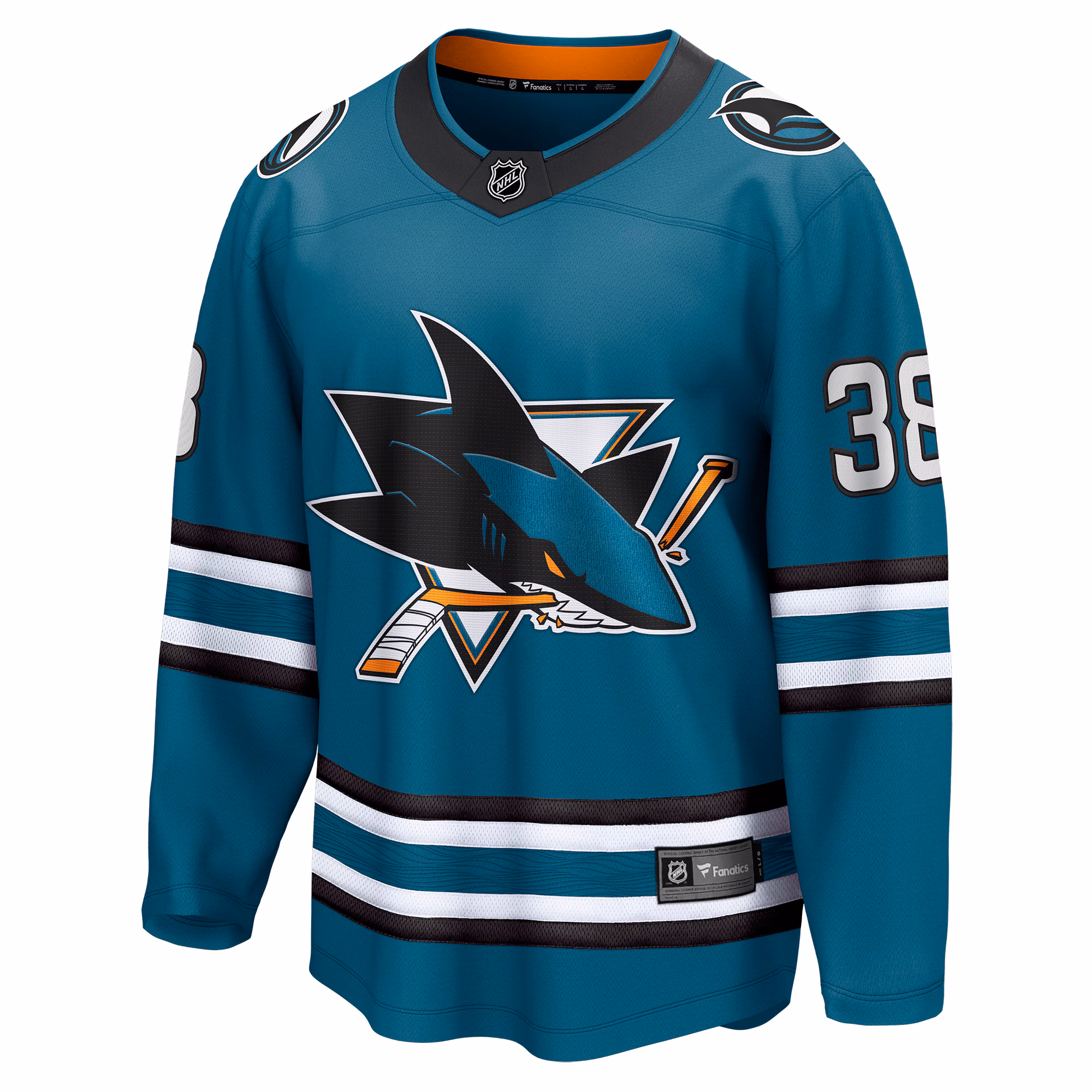 Mario Ferraro San Jose Sharks Fanatics Home Breakaway Player Jersey - Teal