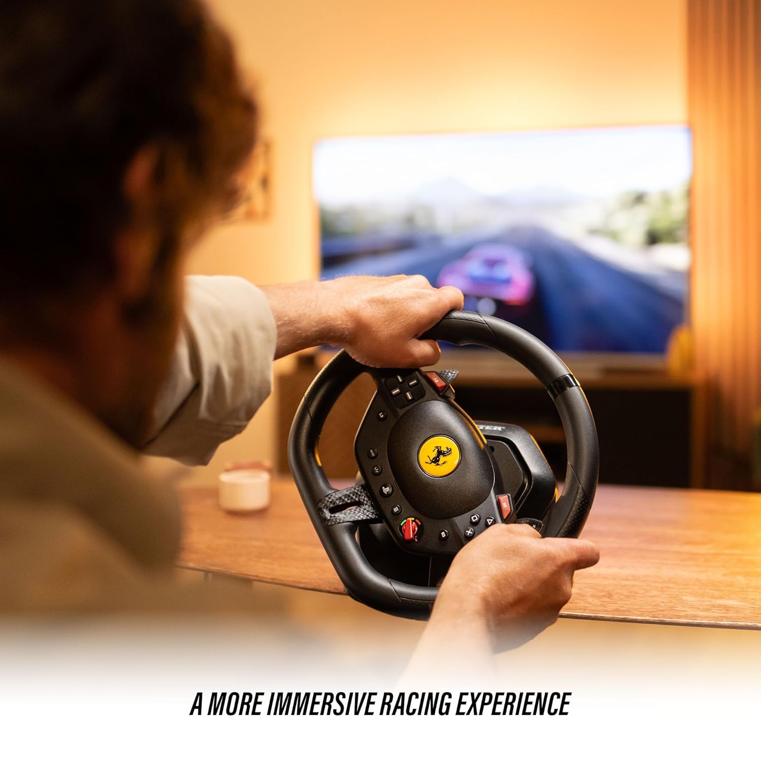 Thrustmaster T98 Ferrari 296 GTB Racing Wheel and Pedal Set (compatible with PS5, PS4 & PC)