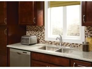Moen 7245C Belfield Traditional One Handle High Arc Kitchen Faucet with Side Spray and Optional Deckplate Included, Chrome