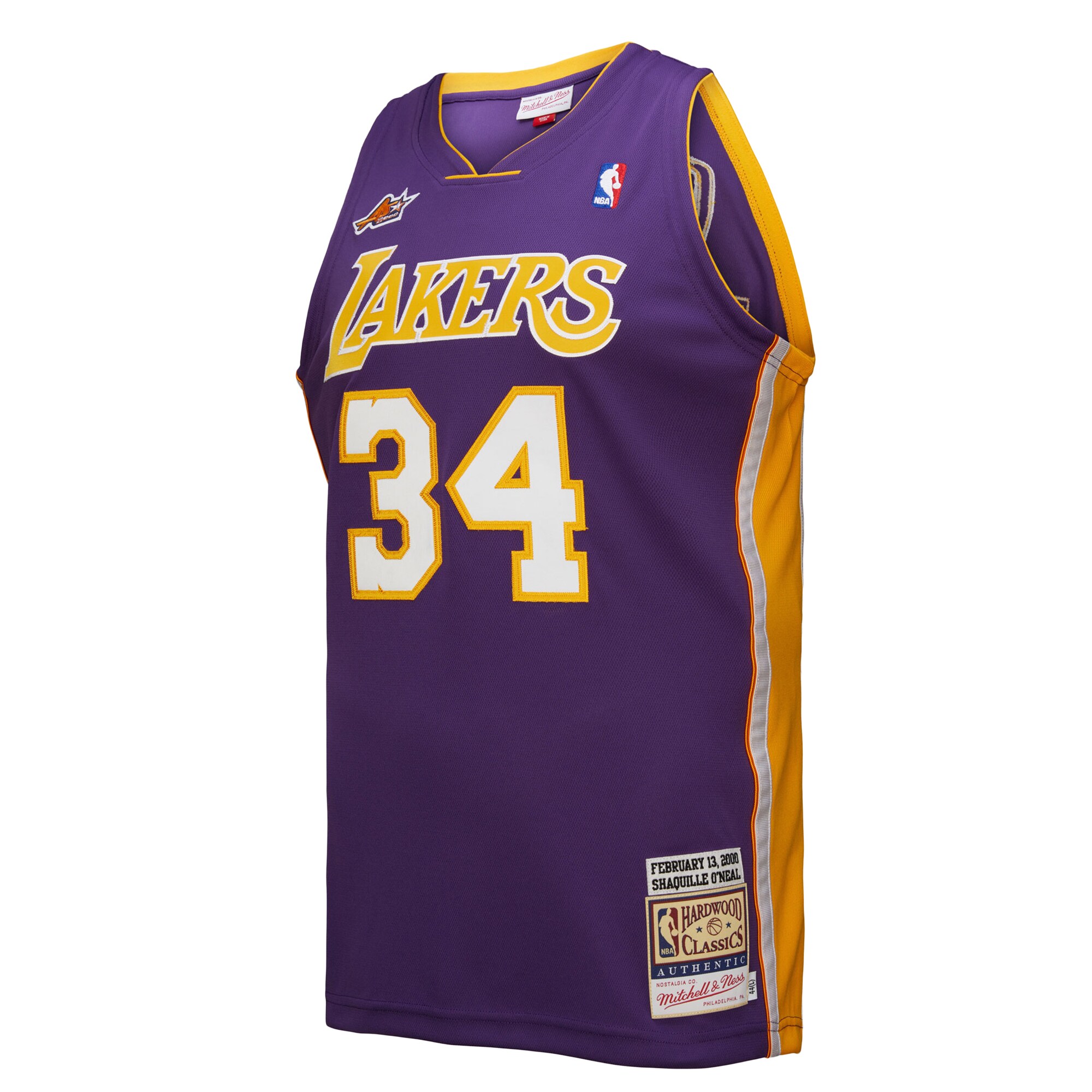 Shaquille O'Neal Los Angeles Lakers Mitchell & Ness 2000 NBA All-Star Game Authentic Jersey - Purple