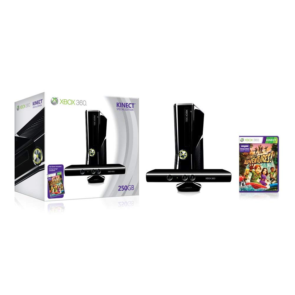 Xbox 360 250GB Console with Kinect (Renewed)