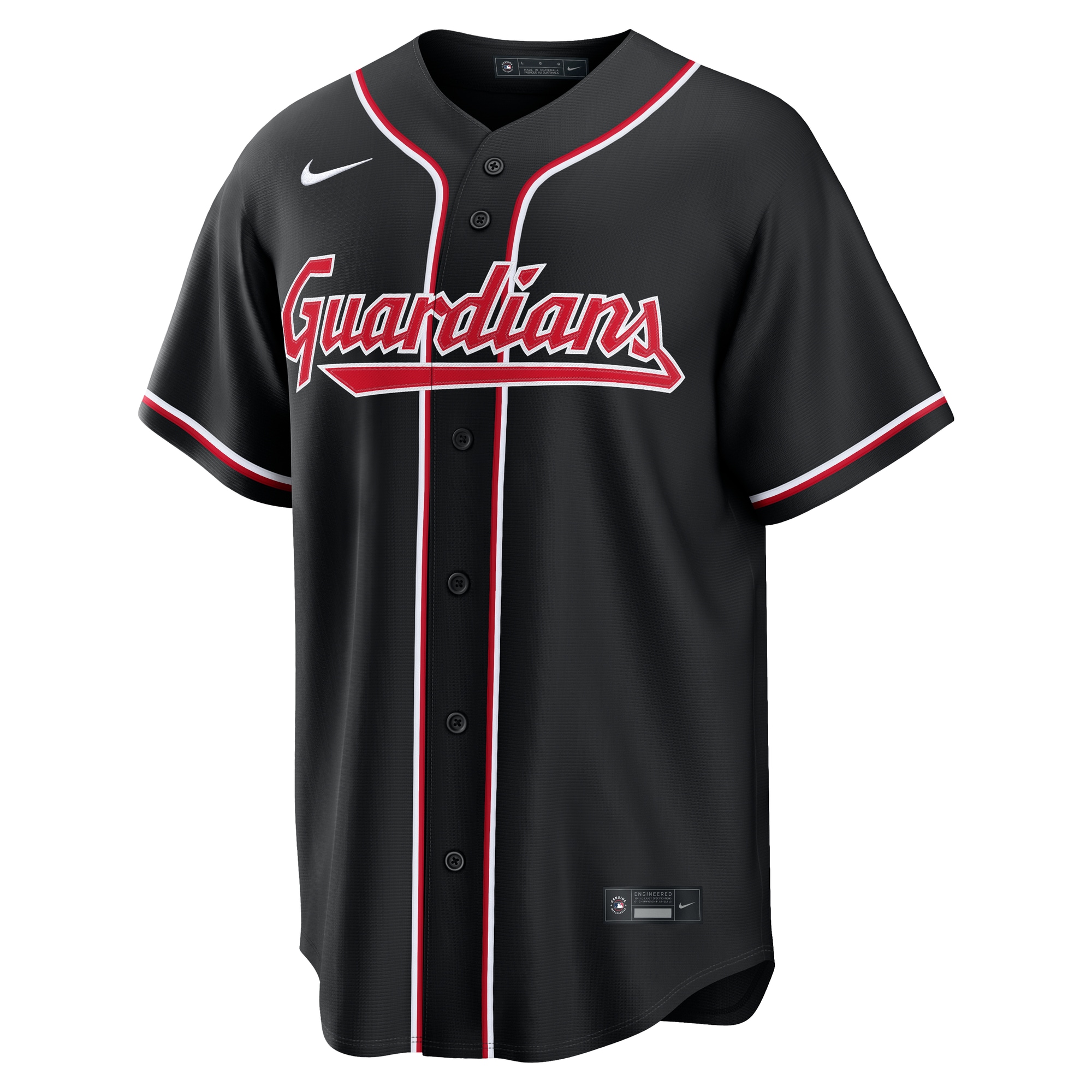 Cleveland Guardians Nike Fashion Replica Black Out Jersey