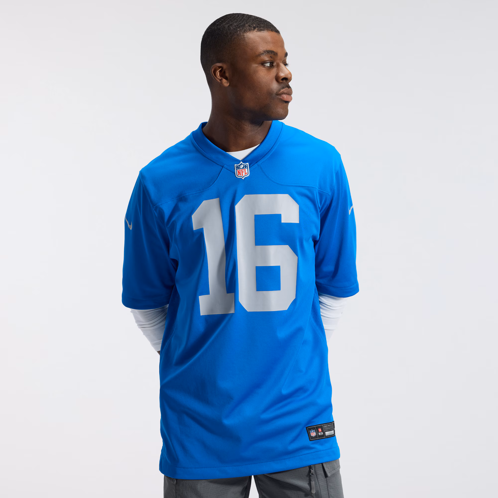 Jared Goff Detroit Lions Nike Alternate Game Jersey -  Blue