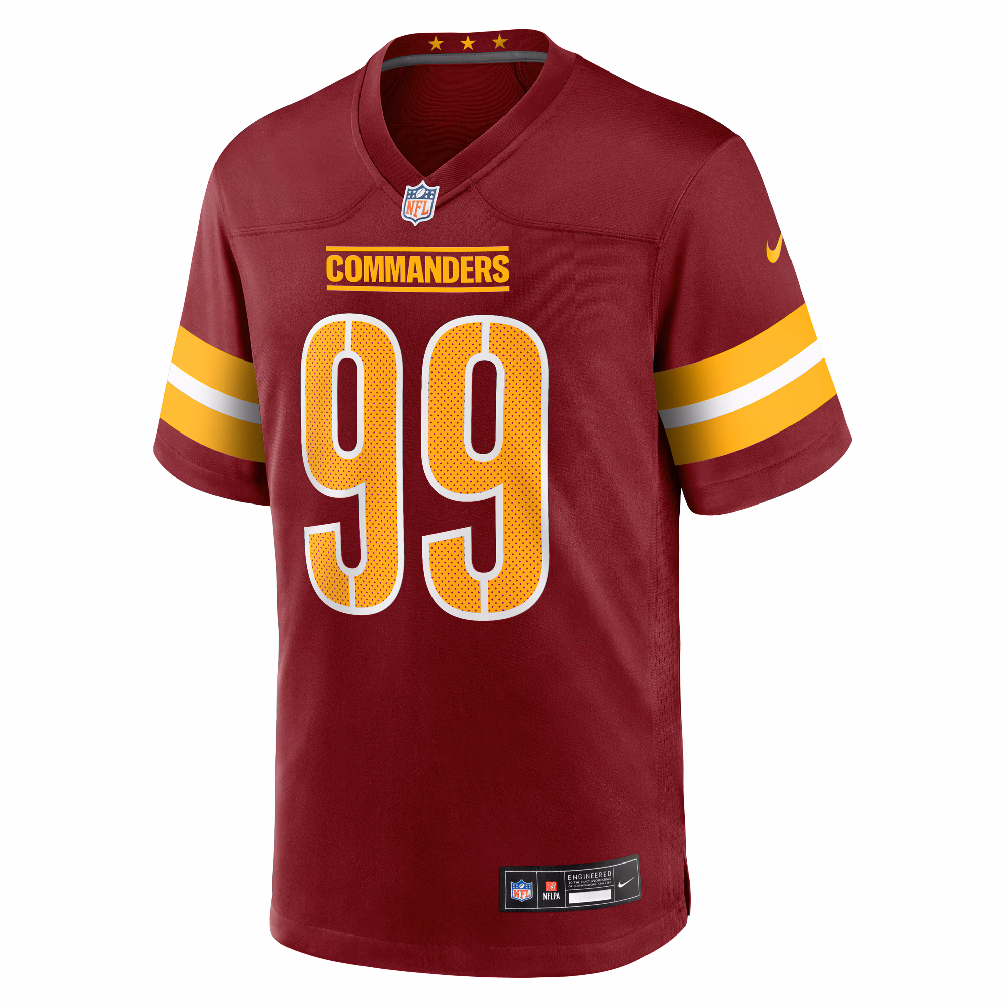 Javon Kinlaw Washington Commanders Nike Team Game Jersey -  Burgundy