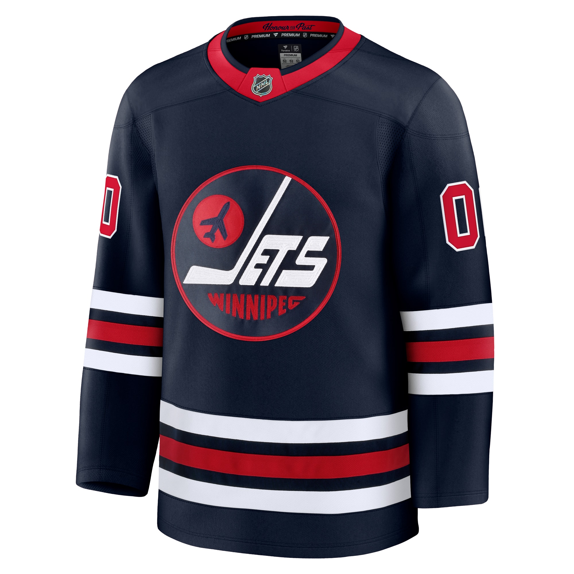 Winnipeg Jets Fanatics Alternate Premium Custom Jersey - Navy