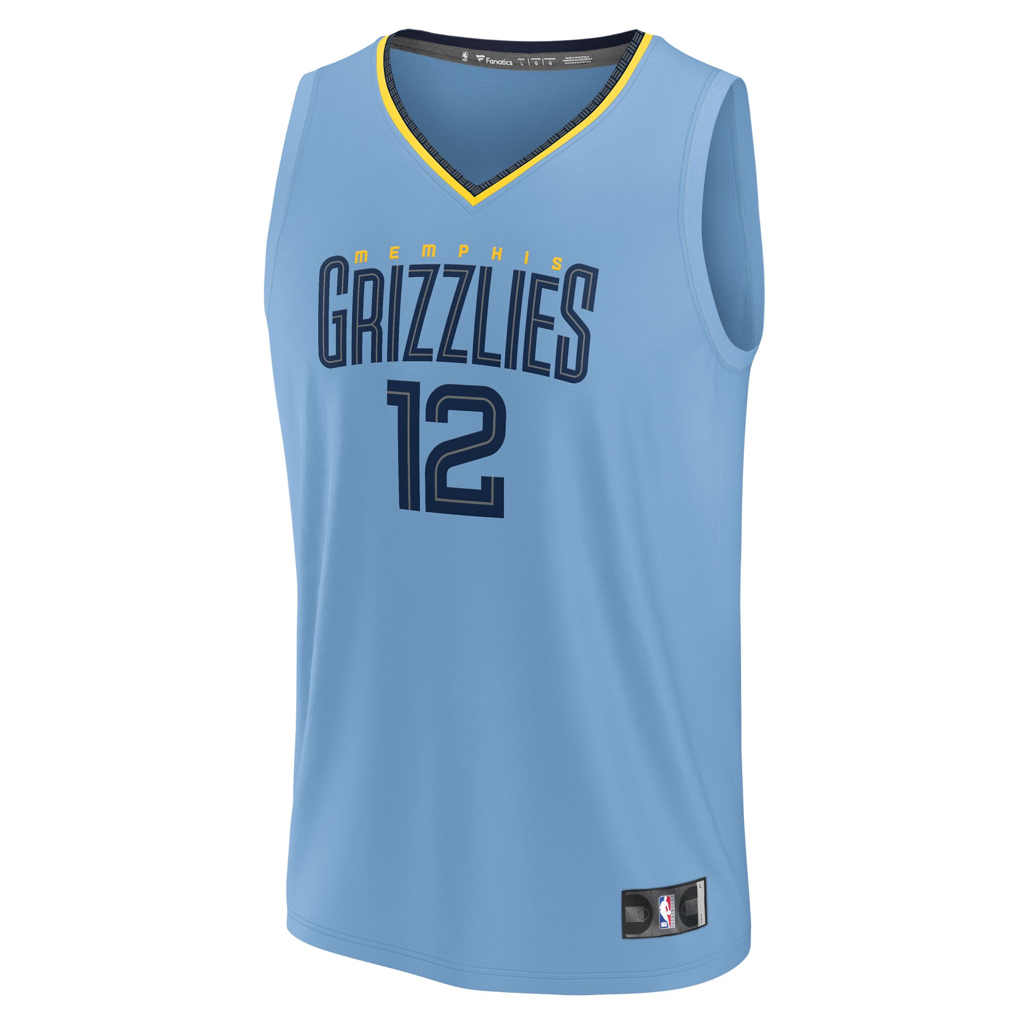 Ja Morant Memphis Grizzlies Fanatics Fast Break Replica Player Jersey - Statement Edition - Light Blue