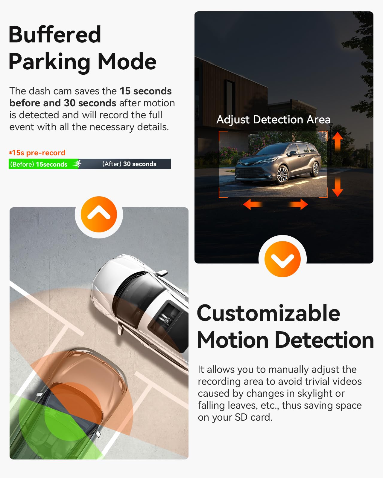 VANTRUE N2X 2.7K Dual Dash Cam with 5G WiFi and HDR Night Vision