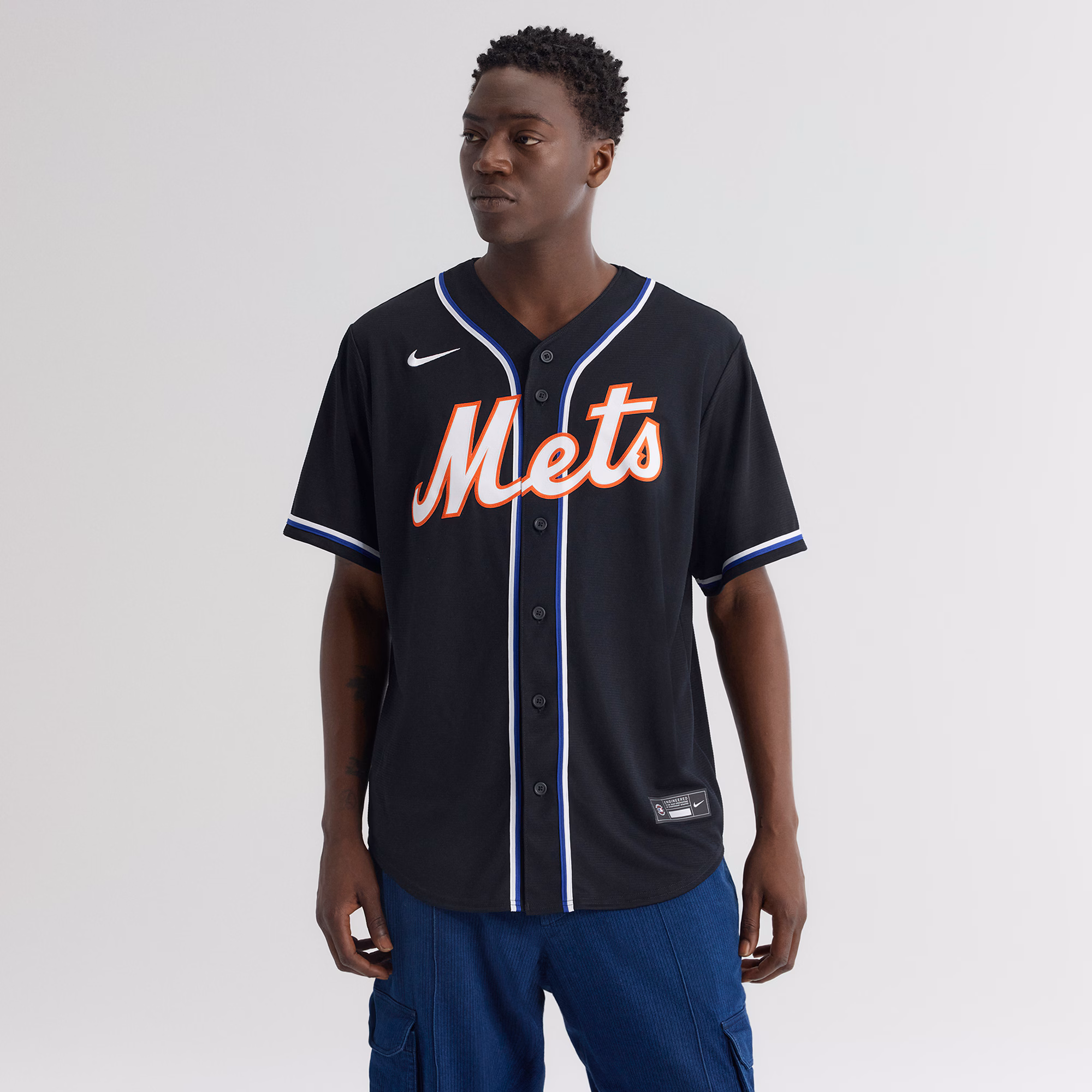 Juan Soto New York Mets Nike Fashion Replica Black Out Jersey