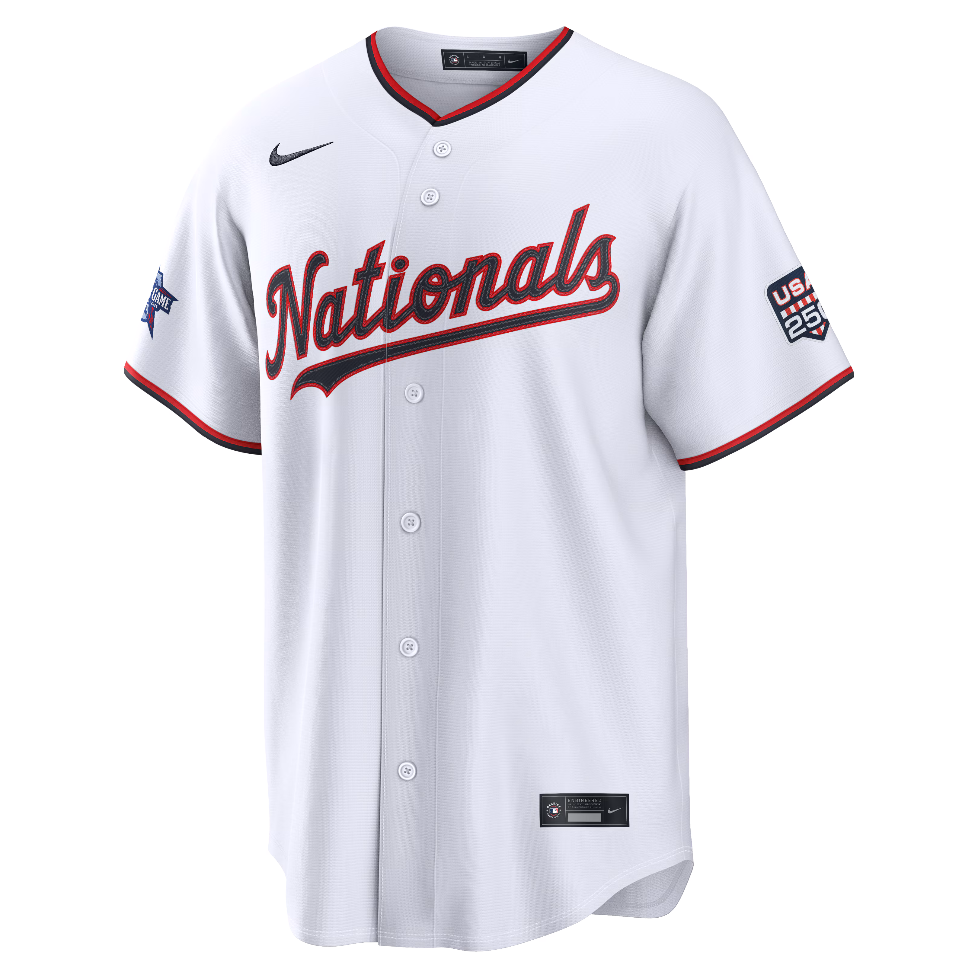 2026 All-Star Game Washington Nationals James Wood Nike White Replica Jersey