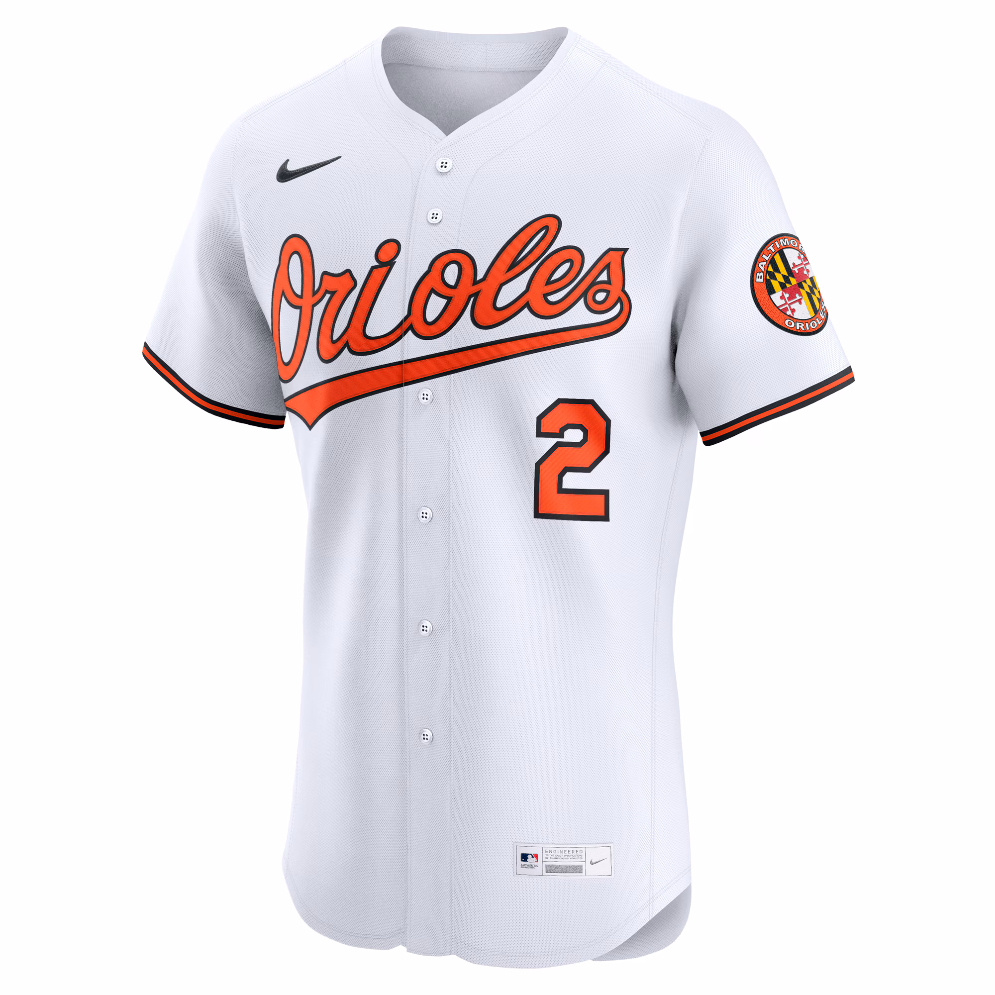 Gunnar Henderson Baltimore Orioles Nike Home Elite Jersey - White